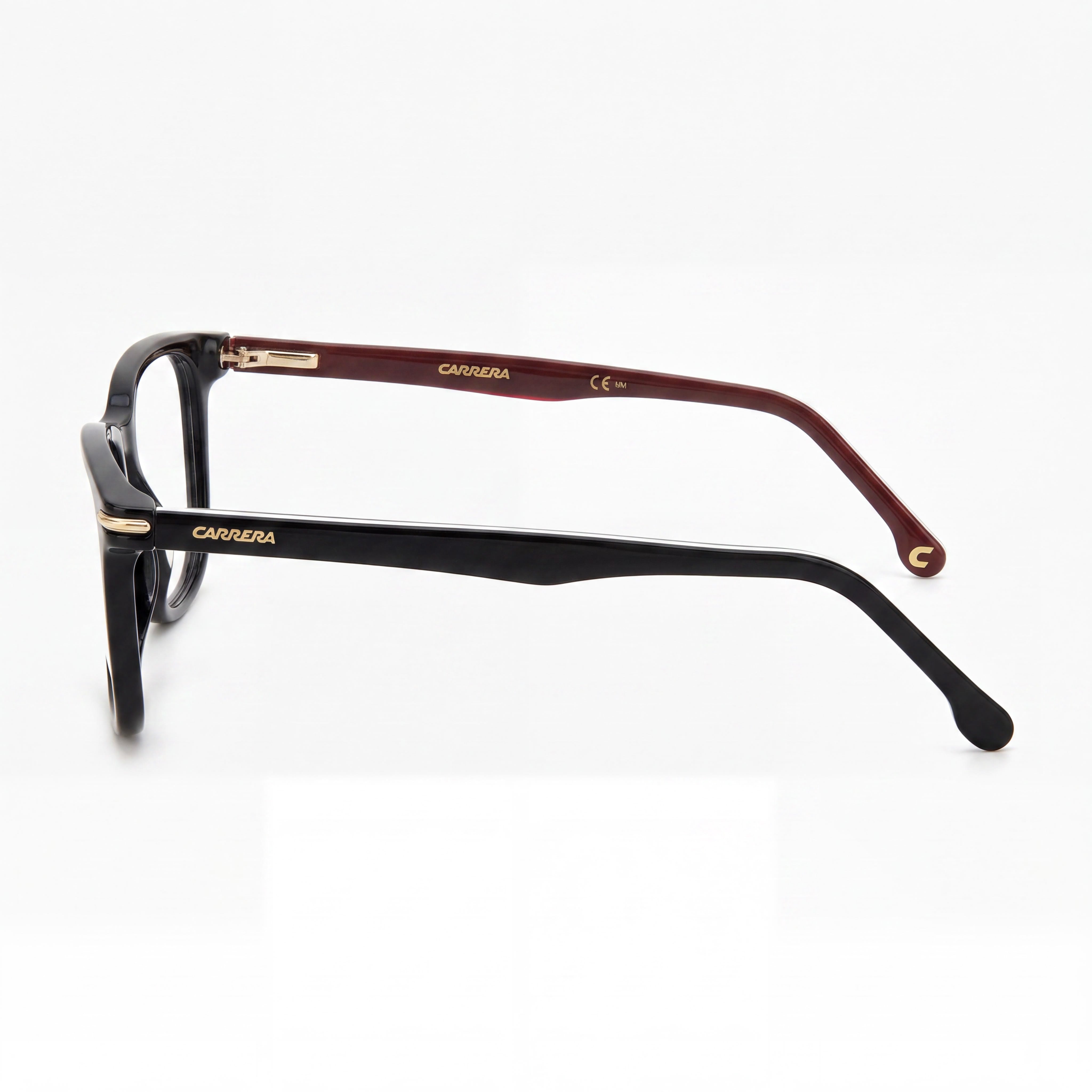Gafas Carrera Carrera 308 unisex con montura de plástico, color negro a rayas, lentes de policarbonato, talla 53-17-145, Photo 3