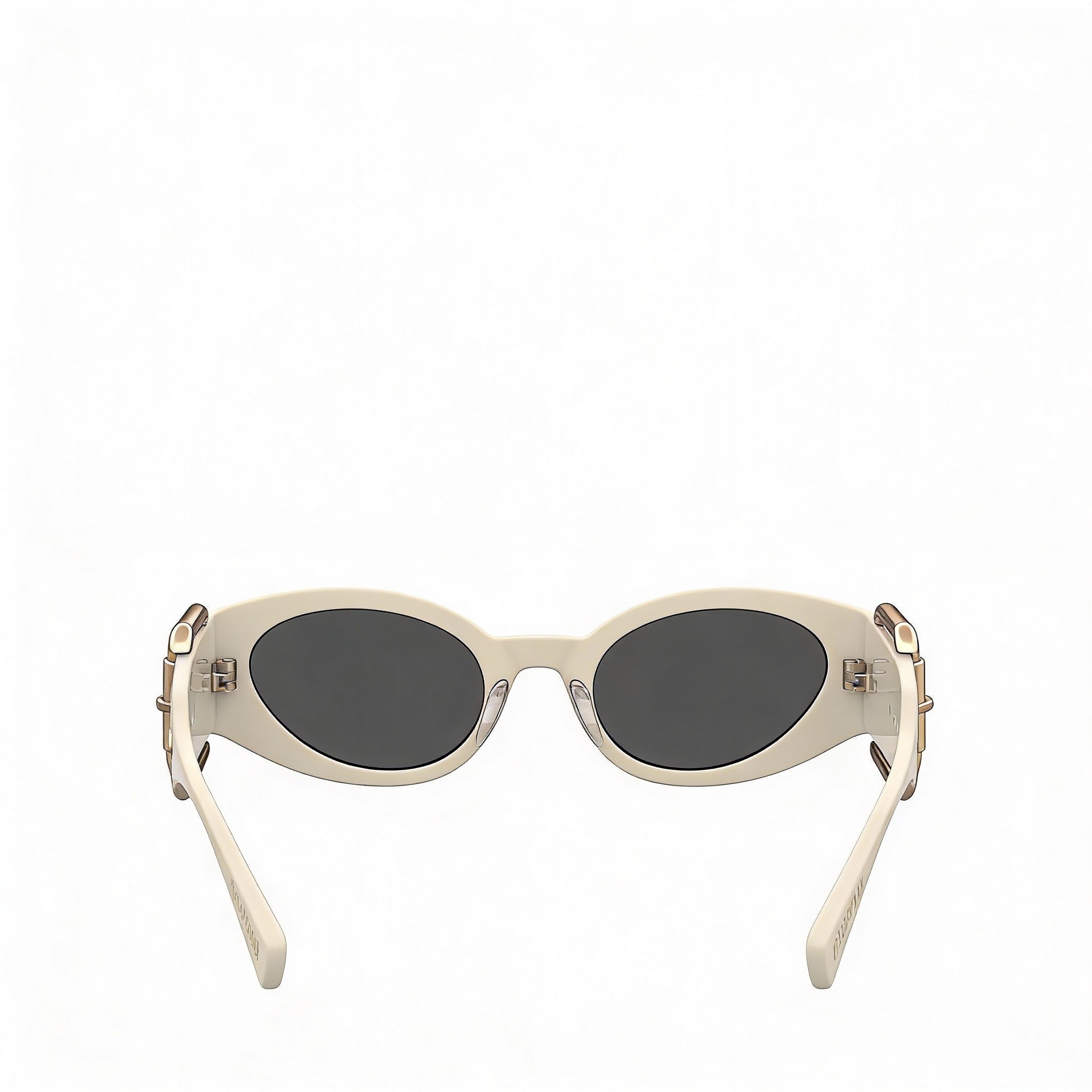 Moschino Metal Trim Women's Ivory Polyamide Injection Grilamid Frame for Prescription Lenses 53-23-135mm, Photo 3