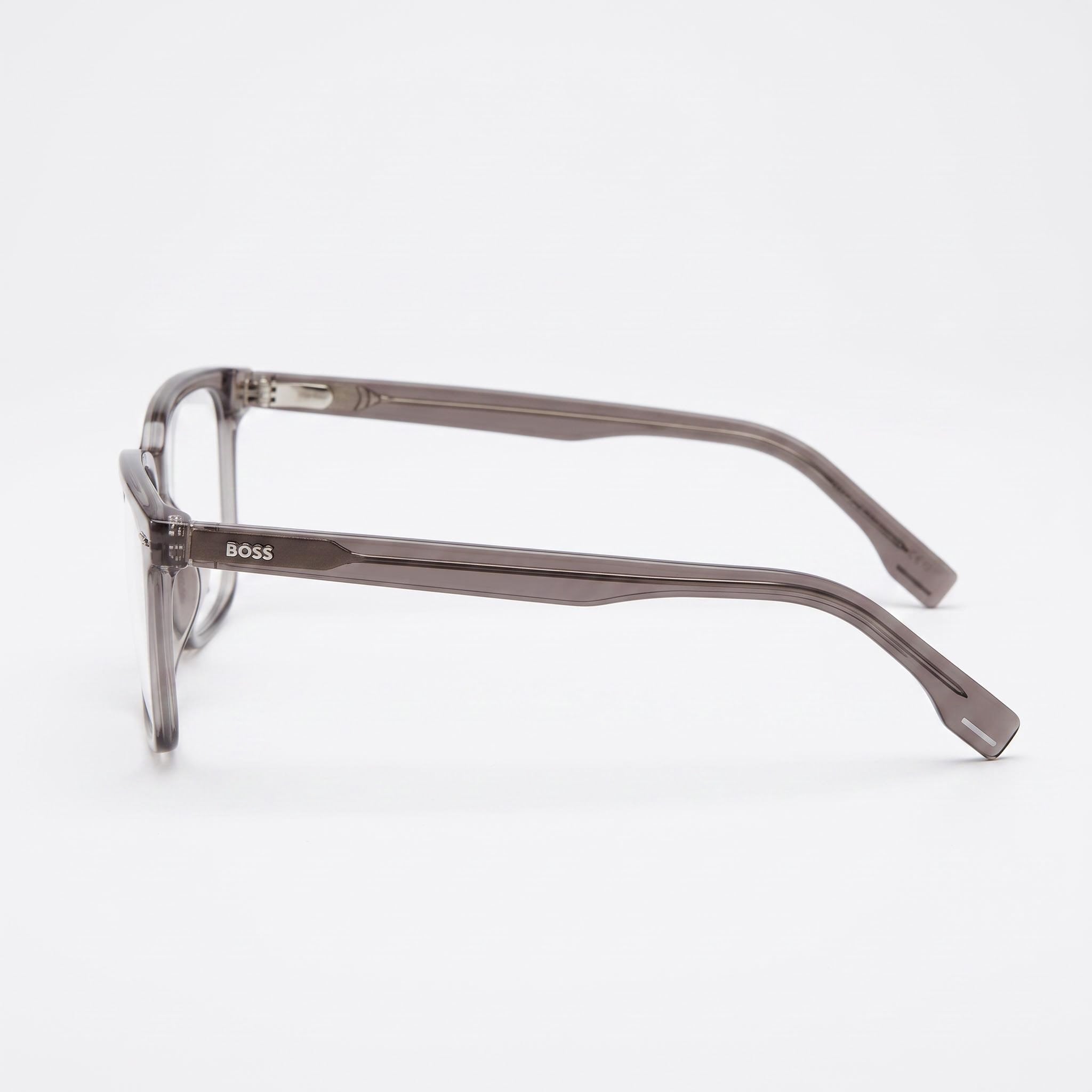 Gafas Hugo Boss Modern para Hombre con Montura de Acetato Marrón Transparente y Lentes de Policarbonato Marrón de 55mm, Photo 2