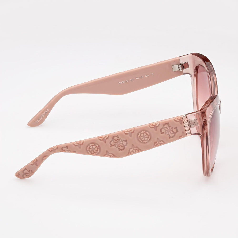 GUESS Women's Juliette Butterfly Plastic Sunglasses Beige Brown Lens 100% UV Protection 61mm