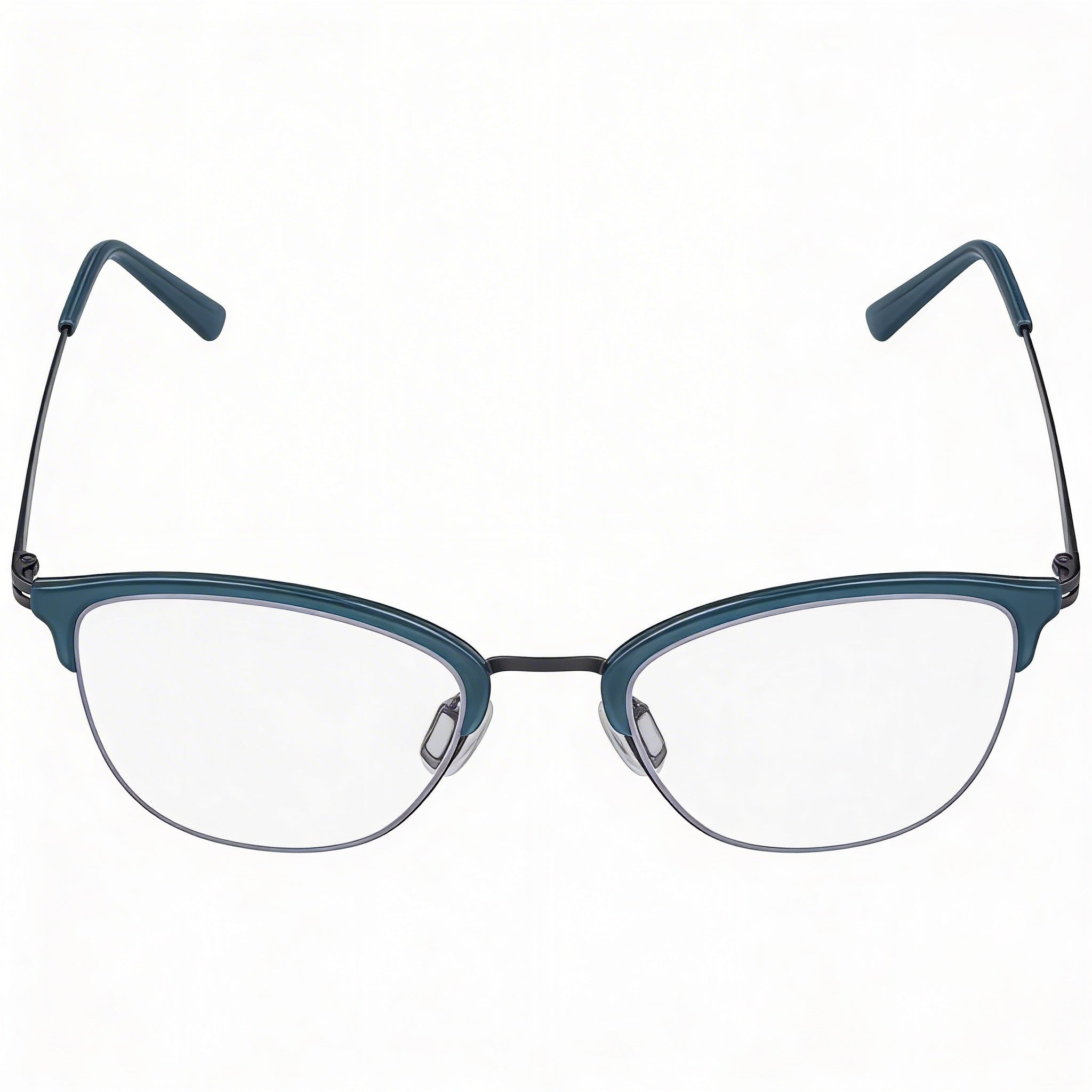 Flexon W3023 Women's Full Frame Eyeglasses, Blue Acetate Frame, Polycarbonate Lenses, Size 52-20-140, Photo 3