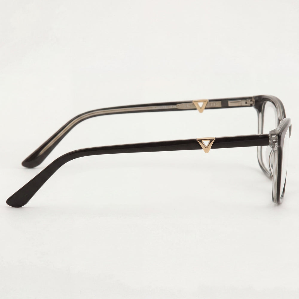 Guess GU2731 Shiny Black Geometric Eyeglasses for Women, 53mm