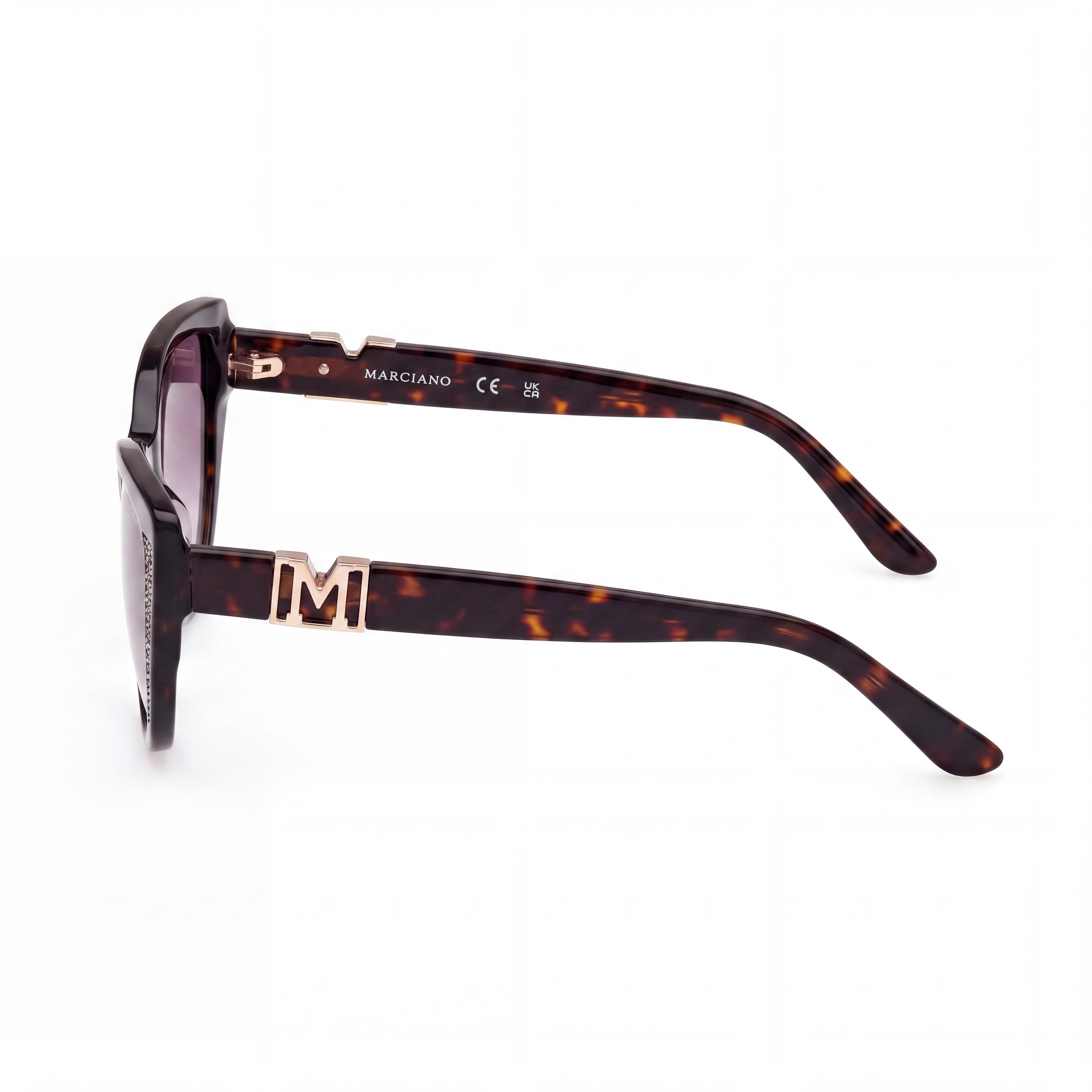 GUESS by Marciano Gm00011 Women's Frame Color Black Dark Havana Frame Material Plastic Eyeglasses Size 58-17-140, Photo 3