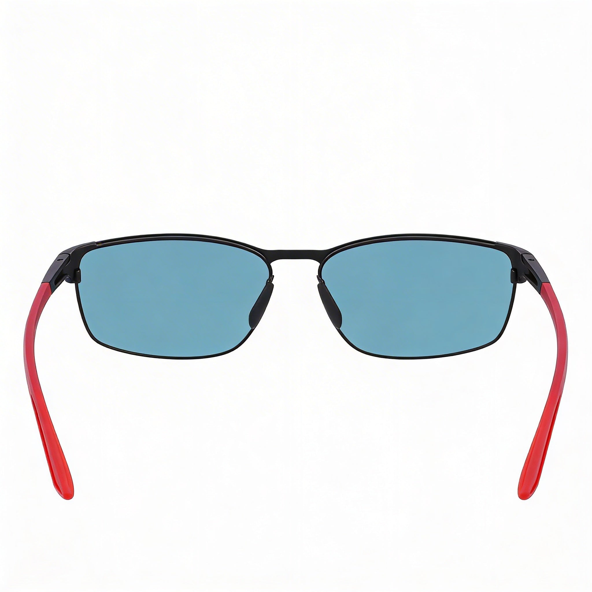 Nike Modern Metal Unisex Sport UV Protection Alloy Steel Satin Black Red Mirror Sunglasses 58mm, Photo 2