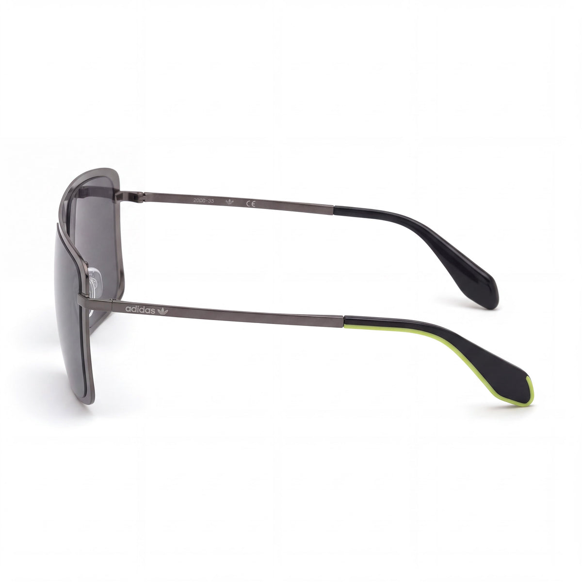 adidas Men's OR00360 Shiny Gunmetal Metal Frame Sunglasses, Mirrored Smoke Lenses, UV Protection, 60mm, Photo 3