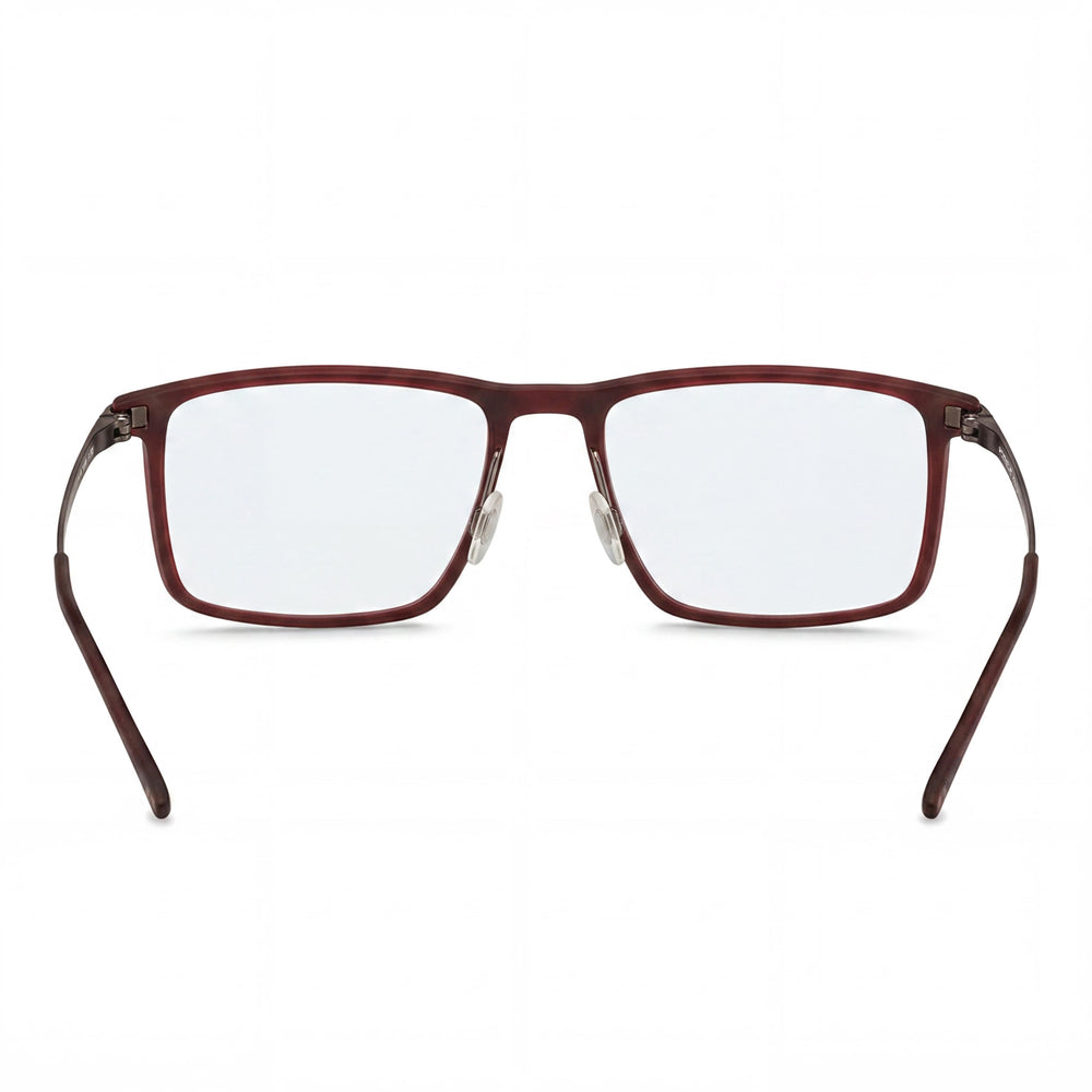 Gafas Porsche Casual Unisex Rojas de Plástico con Lentes Transparentes de Policarbonato No Polarizadas 54-18-145mm