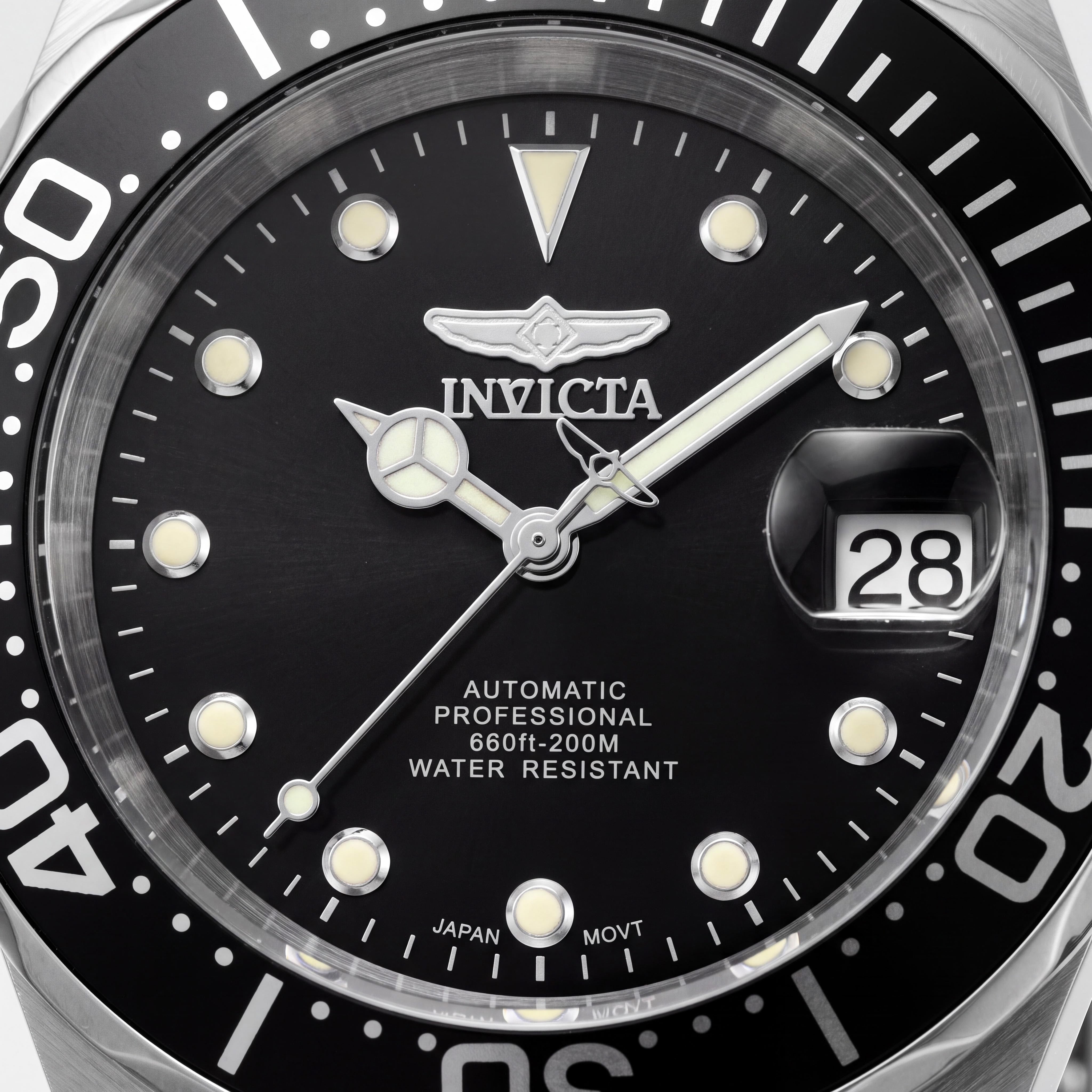 Invicta Reloj de Buceo Automático Pro Diver para Hombre Pulsera de Acero Inoxidable Gris Plata 40mm, Photo 2