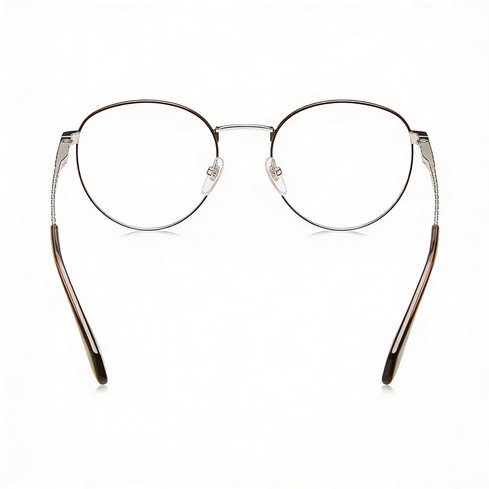 Just Cavalli classical Women's Eyewear, Frame Color Shiny Palladium & Brown, Lens Color Brown, Polycarbonate Lenses, 51mm