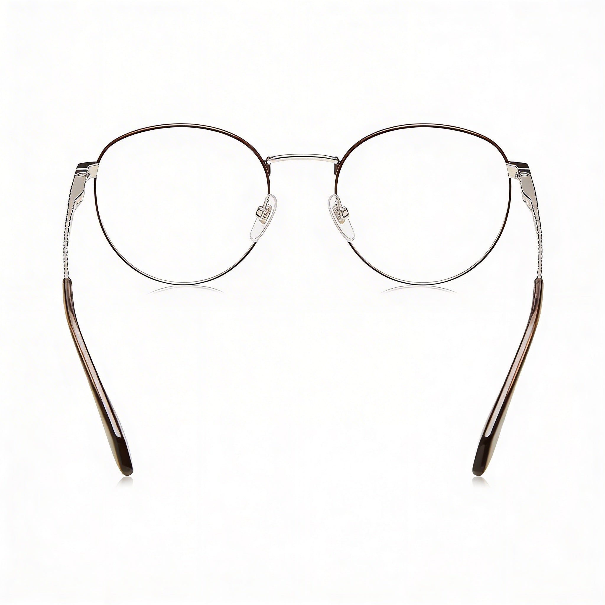 Gafas clásicas Just Cavalli para mujer, color de la montura: paladio brillante y marrón, color de las lentes: marrón, lentes de policarbonato, 51 mm, Photo 3