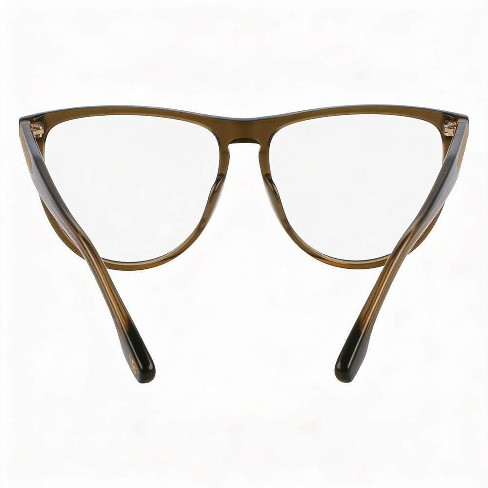 Monturas de gafas ópticas graduadas de mujer Victoria Beckham Vb2672 color caqui con lentes de 56 mm, puente de 15 mm y varillas de 140 mm
