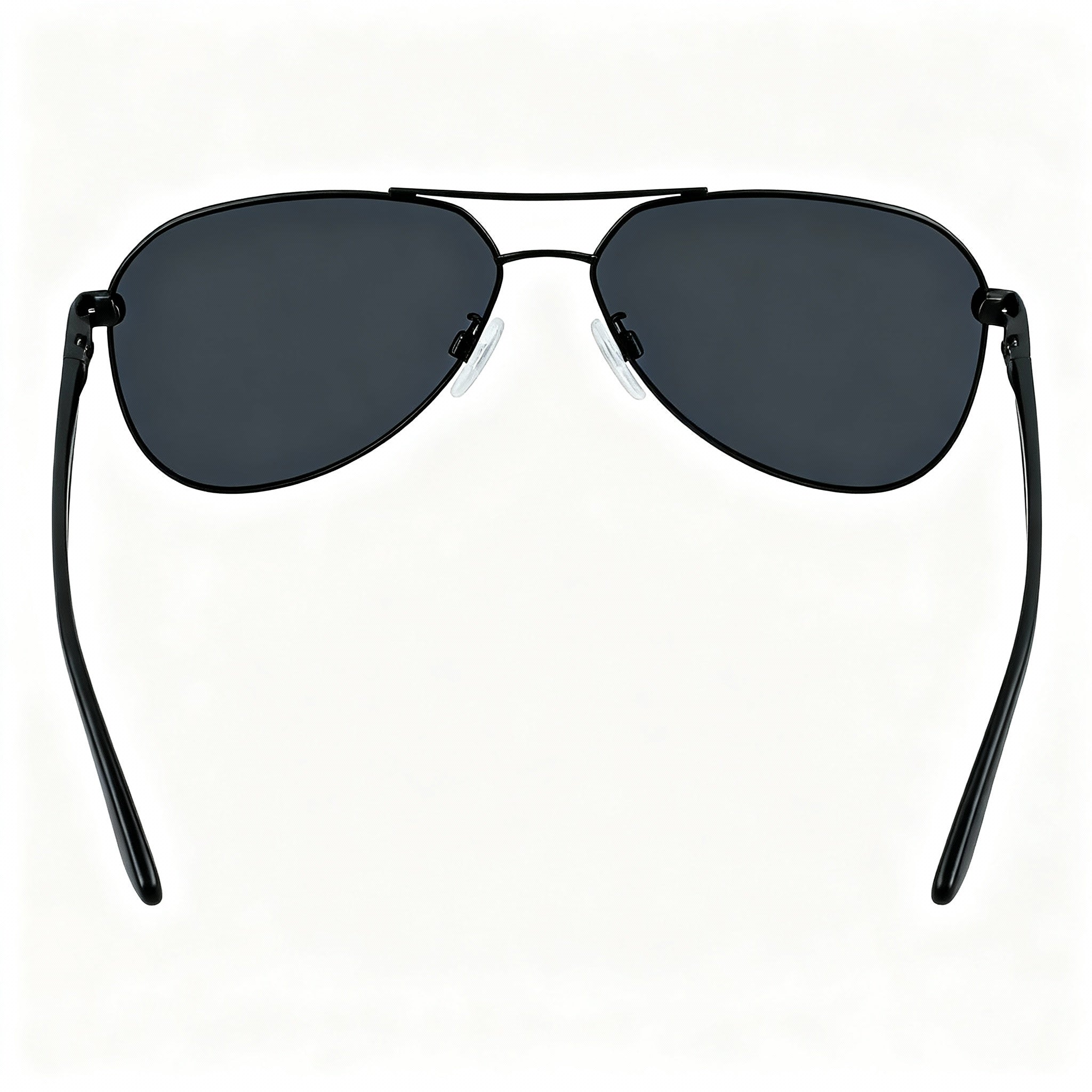 Nike City Aviator Alloy Steel Frame Non-Polarized Unisex Sunglasses Satin Black Dark Grey 61mm, Photo 4