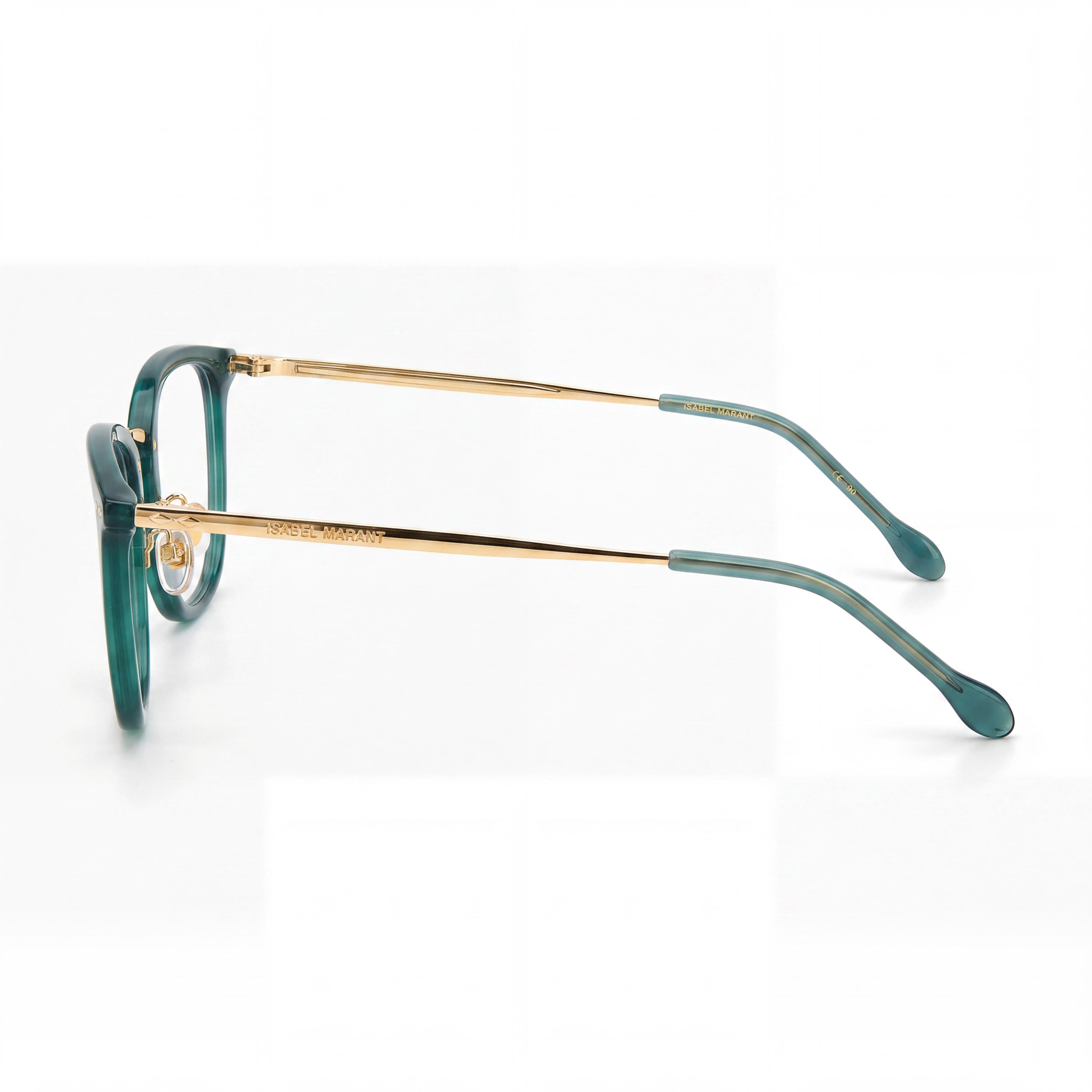 Isabel Marant Modern Im 0045 Unisex Gold Green Frame Polycarbonate Lens Sunglasses 50-21-150mm, Photo 2