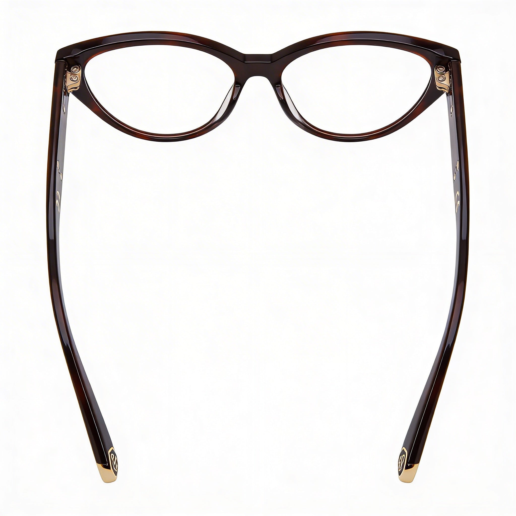 Philipp Plein VPP052M Havana Cat Eye Eyeglasses for Women, 54mm, Photo 3