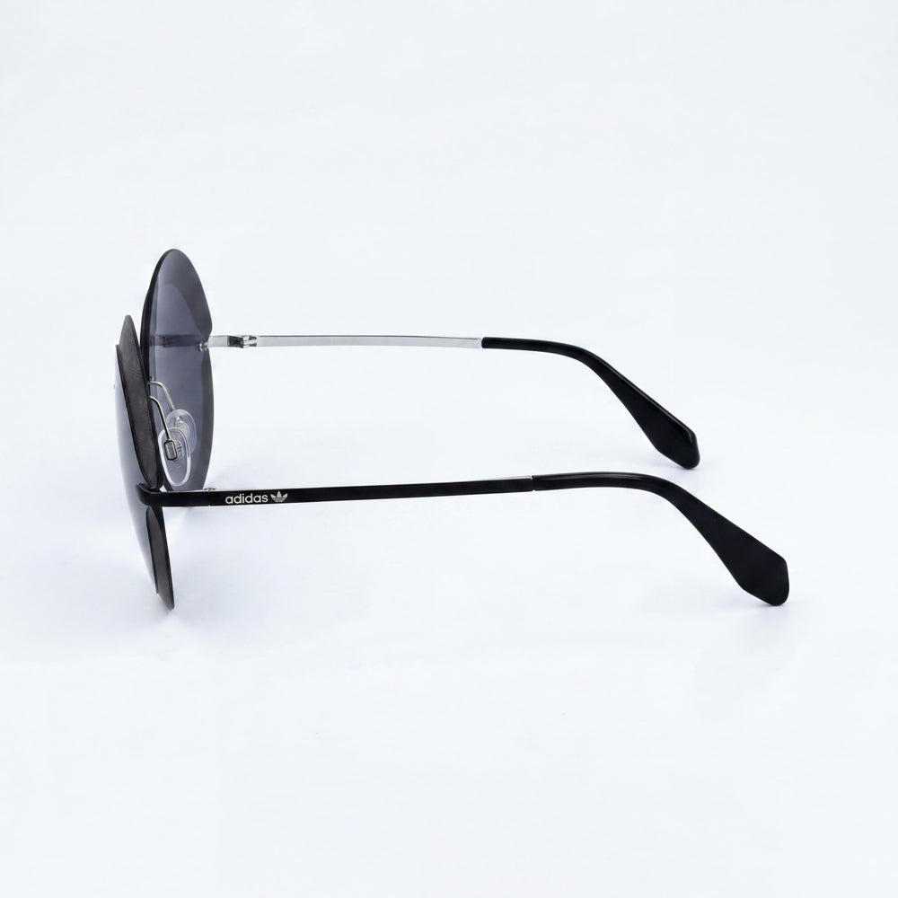 Gafas de sol adidas Originals Contemporaneo para mujer con montura de metal negro y lentes negras, protección UV, 67 mm