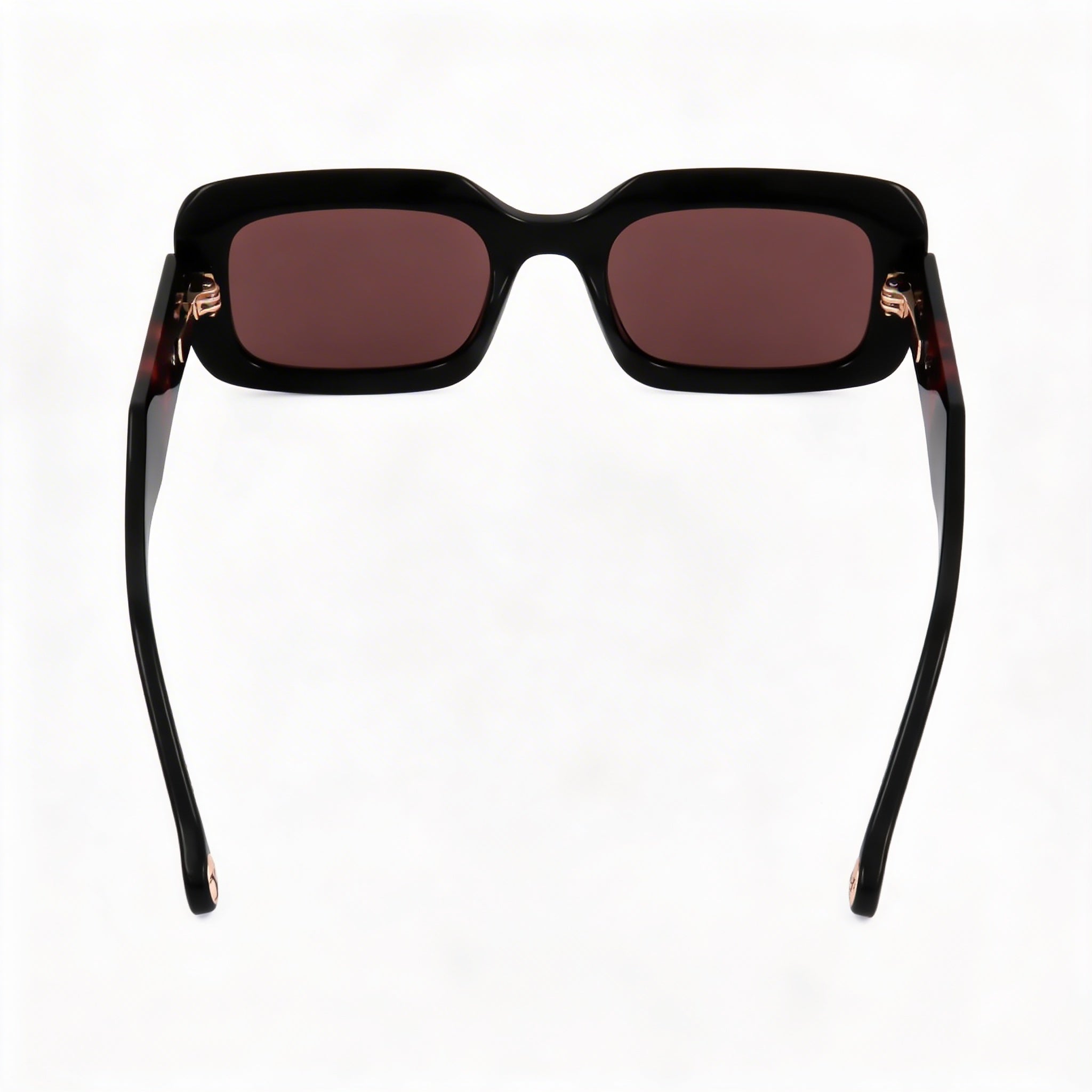 Carolina Herrera Seasonal Women's Black Burgun Plastic Frame UV Protected Sunglasses 50mm Lens Width, Photo 4