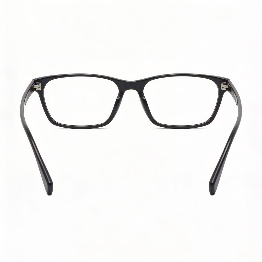 Gafas de sol de estilo moderno Lacoste para hombre con montura inyectada en negro y lentes negras no polarizadas, ancho de lente de 54 mm