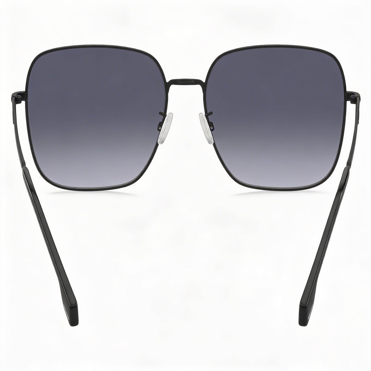 Hugo Boss BOSS 1613/F/SK Gafas de sol unisex rectangulares negras y grises, 59 mm, Photo 3