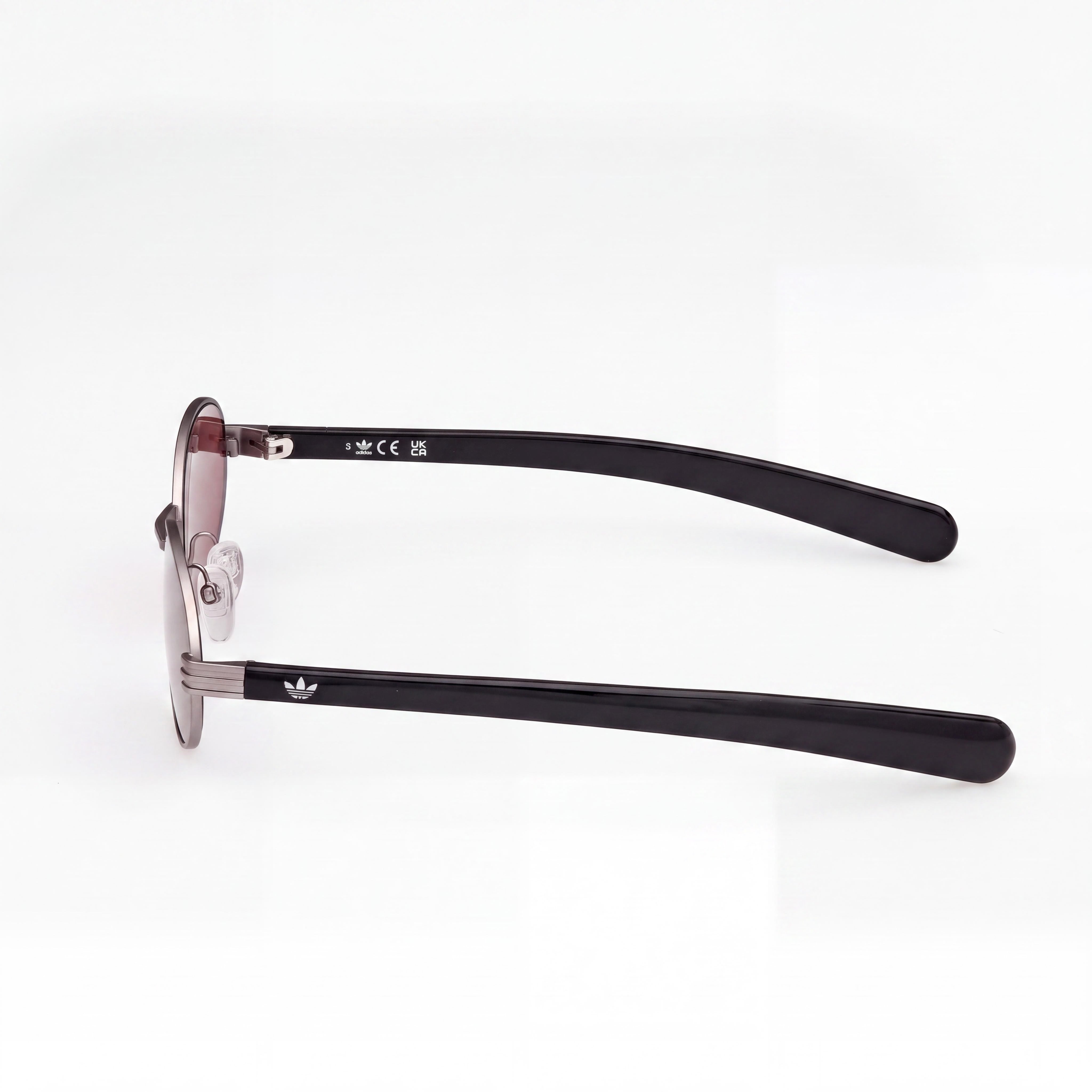 Gafas de sol unisex adidas Originals Casual de metal con lentes burdeos, rutenio claro mate, UV 400, 54 mm, Photo 3