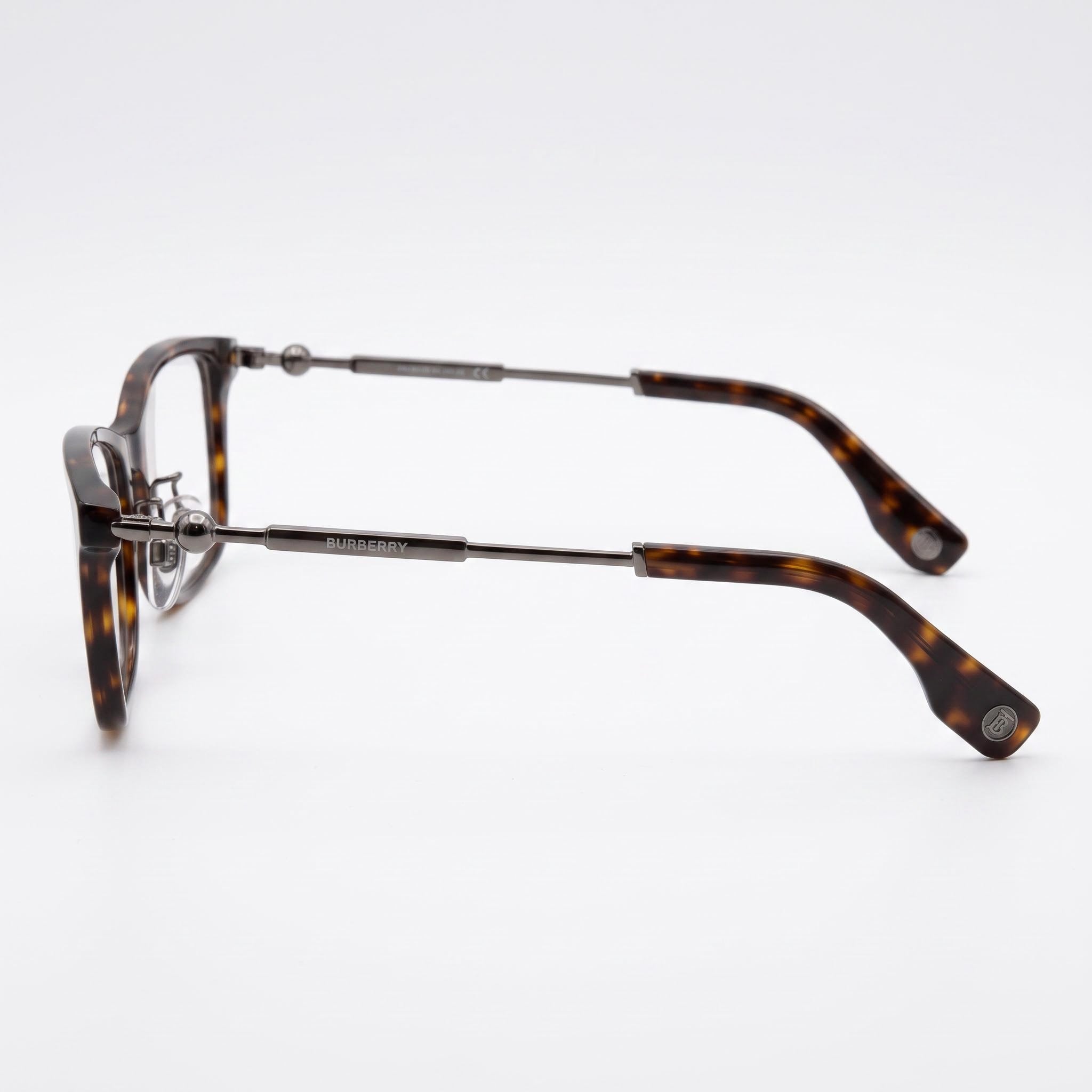 BURBERRY Be 2414d Women's Dark Havana Acetate Eyewear 55mm, Photo 3