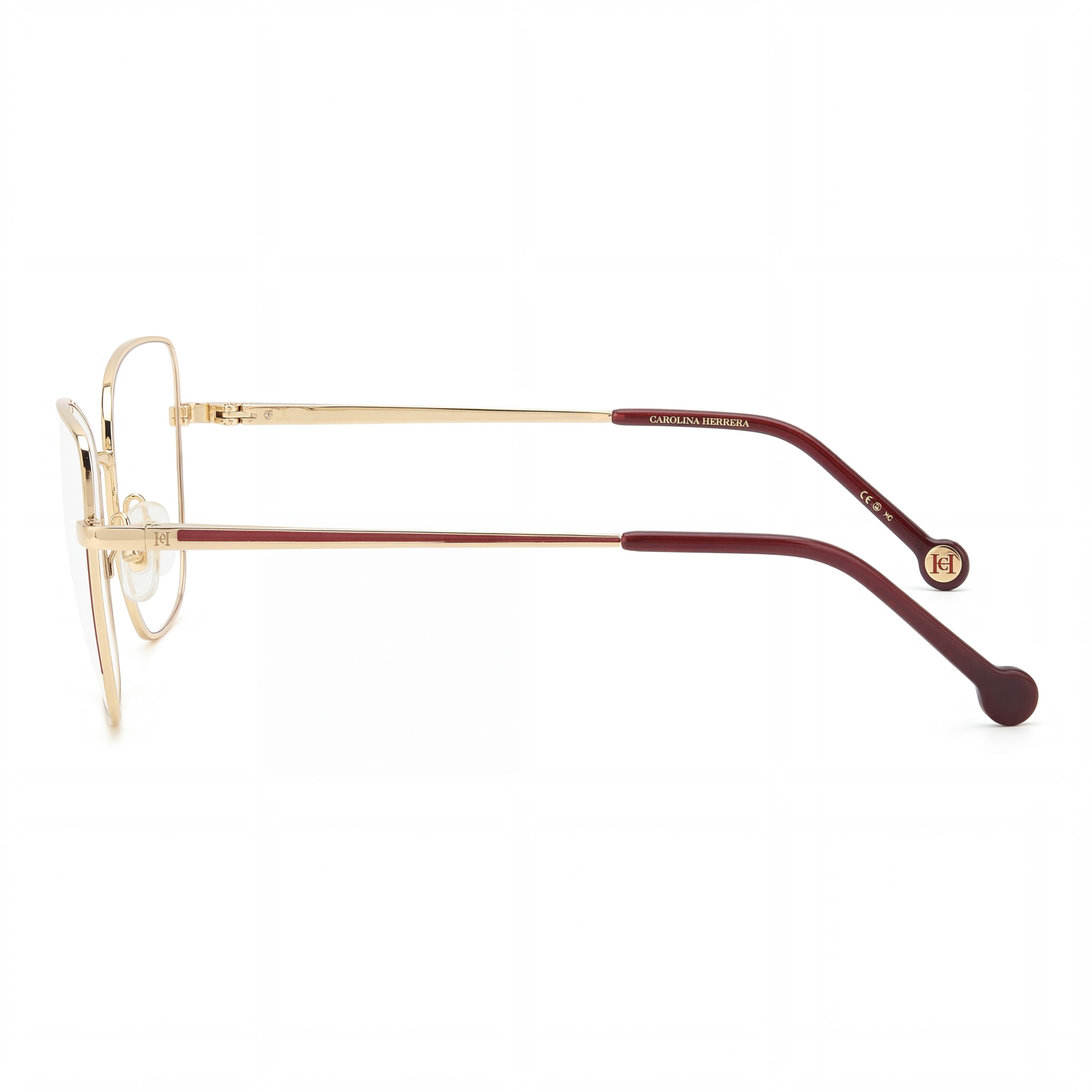 Carolina Herrera Her 0209 Gafas de Sol de Mujer con Montura Metálica y Cristales de Policarbonato en Granate Dorado 56-17-145mm, Photo 2