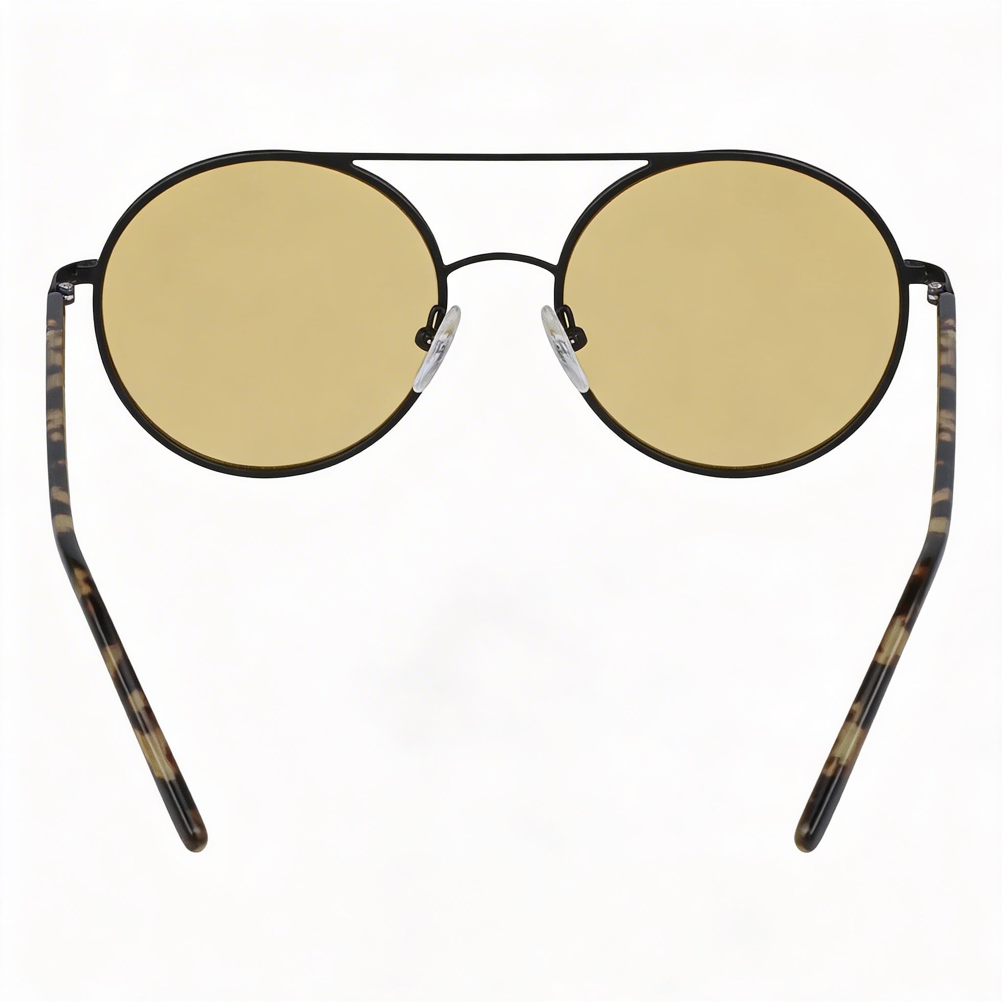 DKNY Classic Women's Yellow Plastic Round Sunglasses 52mm, Photo 3
