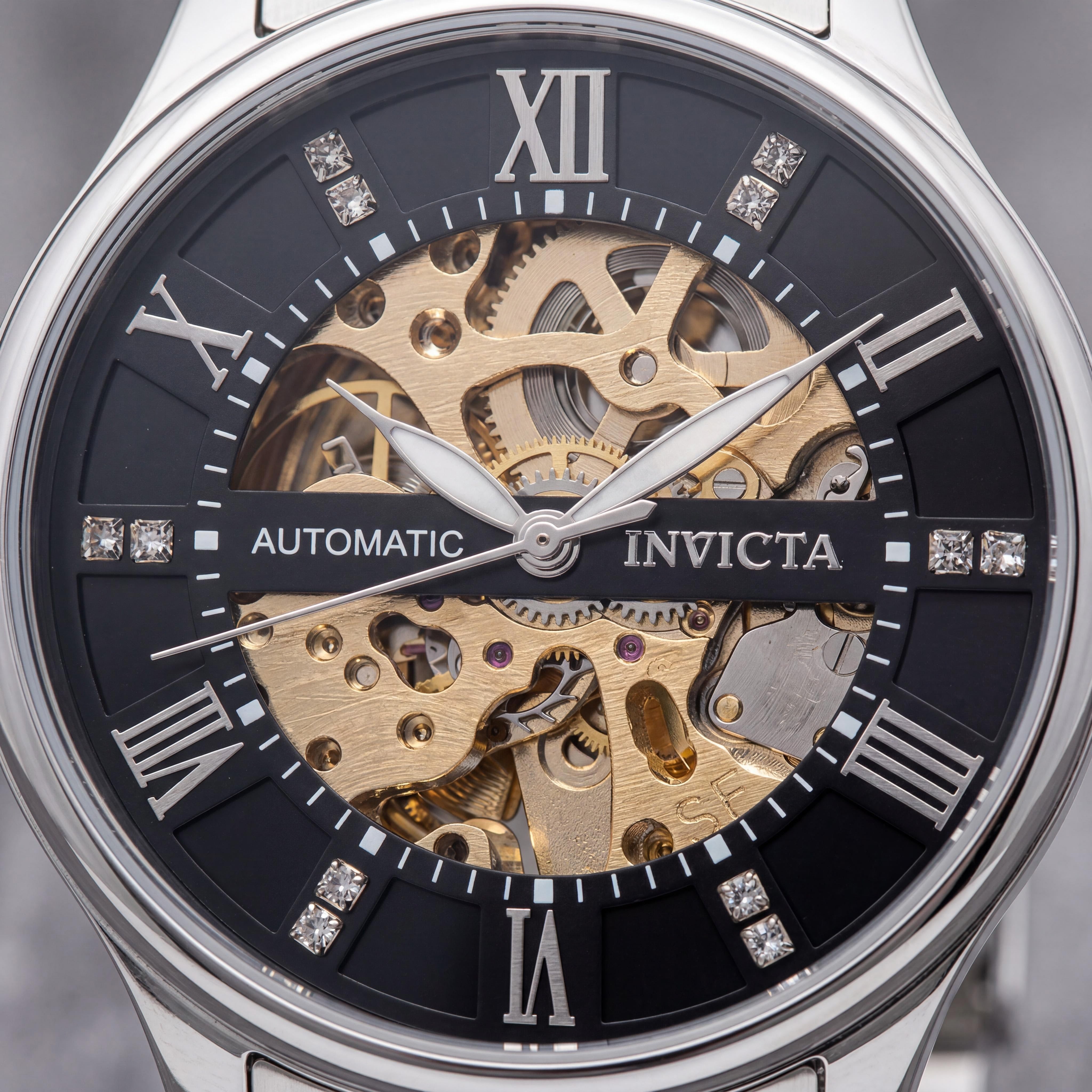 Invicta Objet D Art 69118 Men's Automatic Black Dial Stainless Steel Case & Bracelet Watch 40mm, Photo 2
