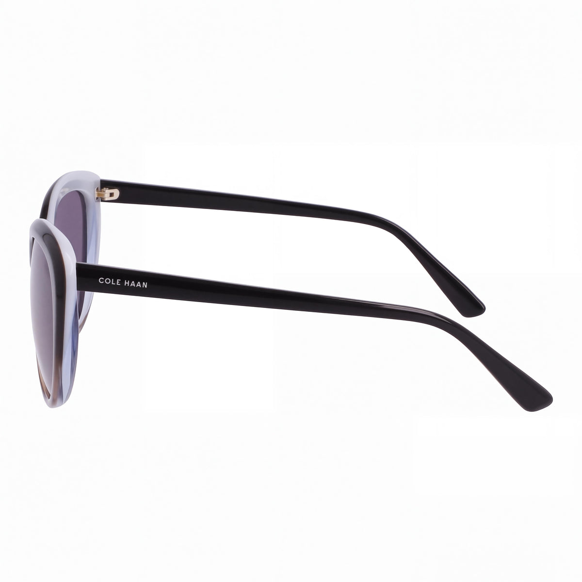 Cole Haan Ch7087 Women's Black Gradient Cat Eye Plastic Frame Polarized 100% UV Protection Sunglasses 53mm, Photo 3