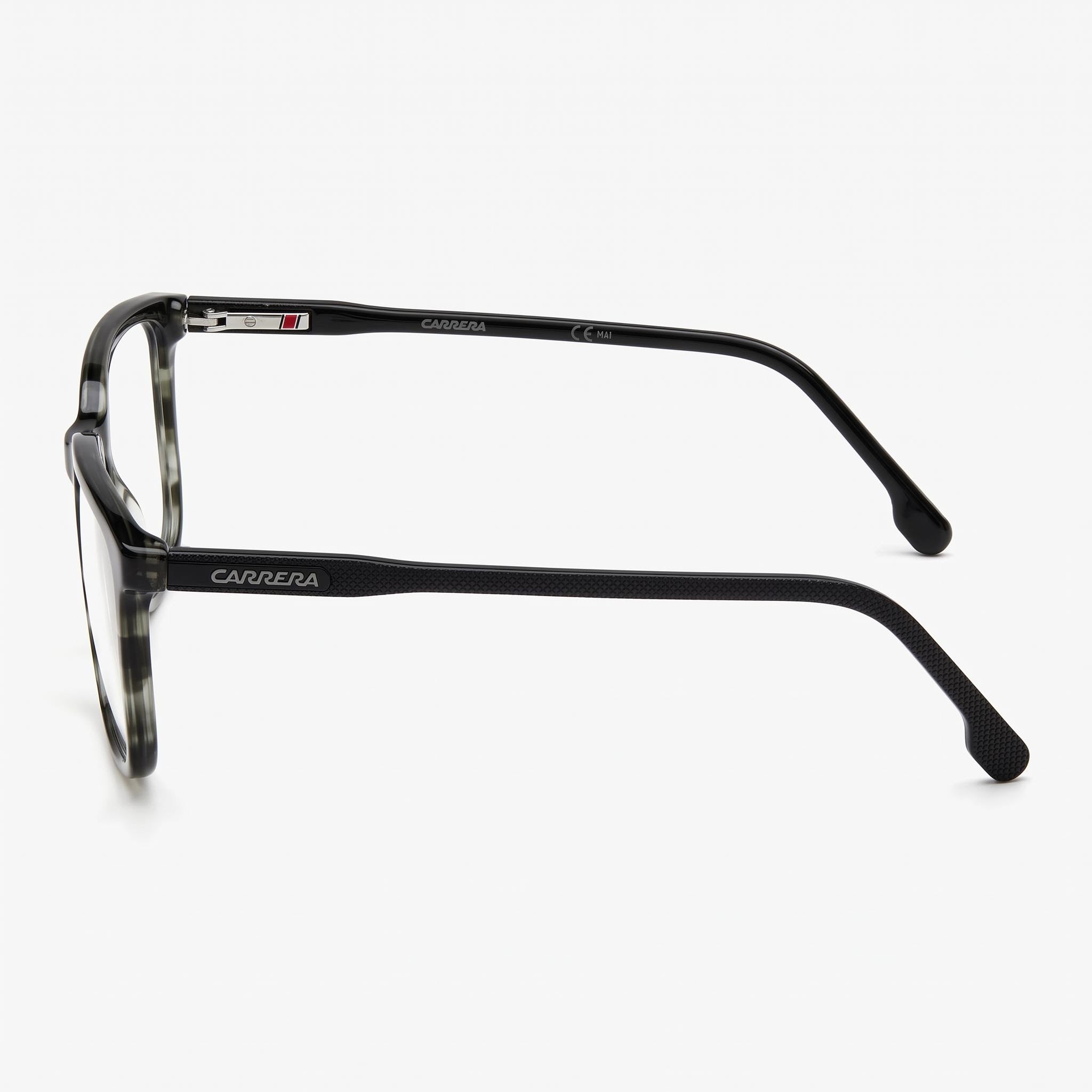 Gafas ópticas unisex Carrera 254 con montura de plástico de cuerno gris, lentes de policarbonato, 56 mm de ancho de lente, Photo 3