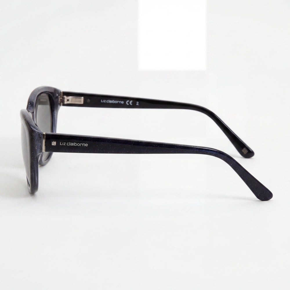 Gafas de sol Liz Claiborne L_claiborn 561s para hombre, montura de plástico, Black Lurex, lentes degradadas en gris con protección UV