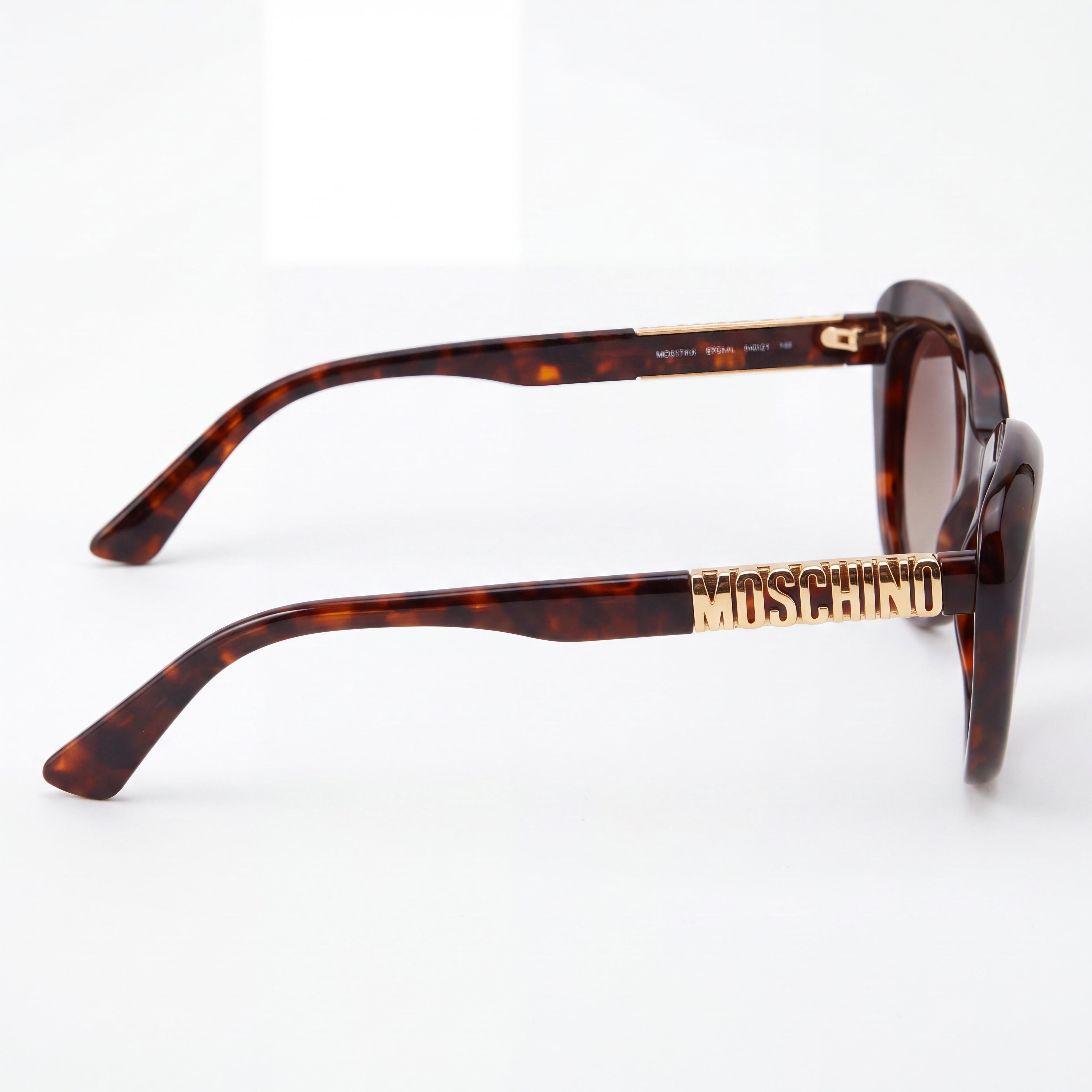 Gafas de sol Moschino Classic para mujer, no polarizadas, en color amarillo Habana, puente de 21 mm, patillas de 145 mm, Photo 3