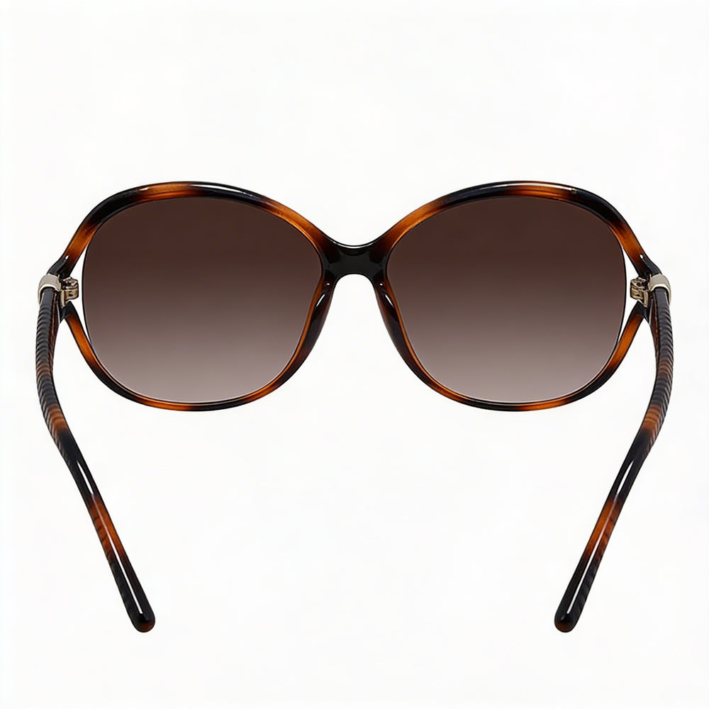 Gafas de sol Ferragamo Classic para mujer con montura de plástico de carey, degradado marrón, protección 100% UV, 61mm