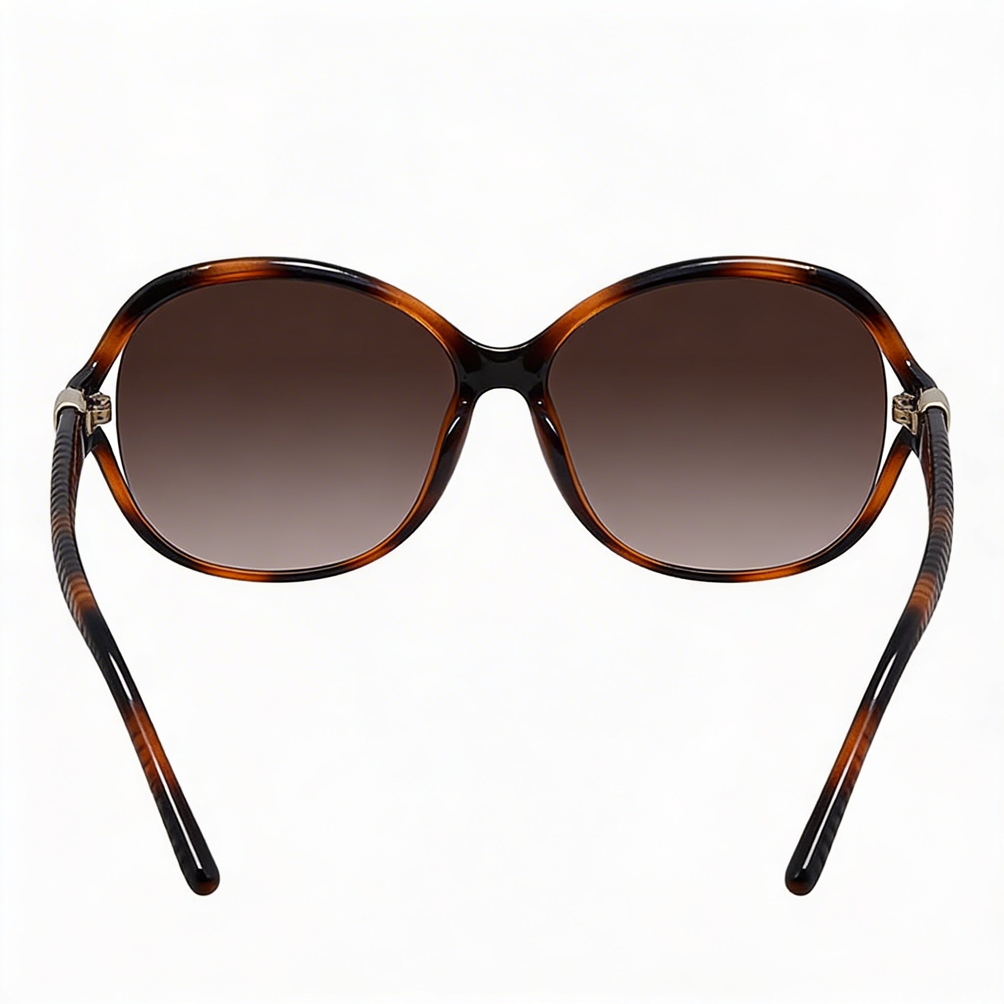 Gafas de sol Ferragamo Classic para mujer con montura de plástico de carey, degradado marrón, protección 100% UV, 61mm, Photo 3