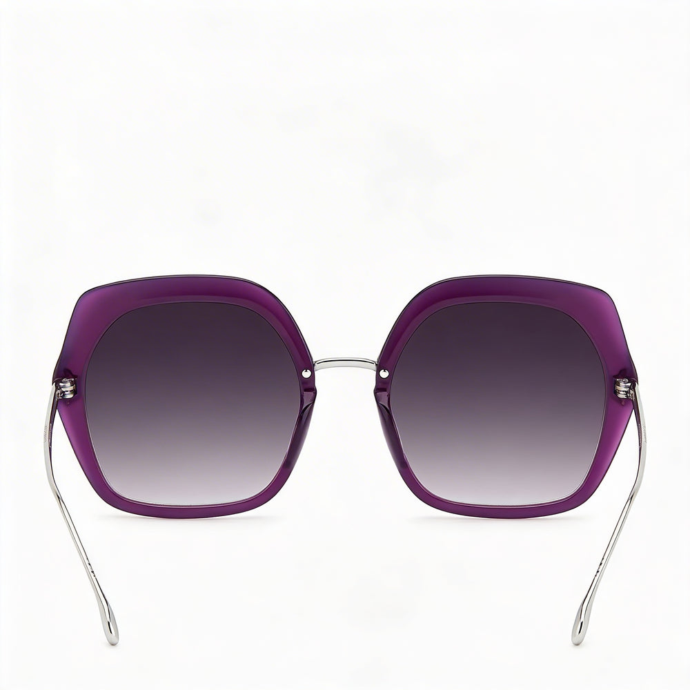 Isabel Marant Modern Women's Polyamide Frame Violet Silver UV Protection Sunglasses 55mm Lens Width