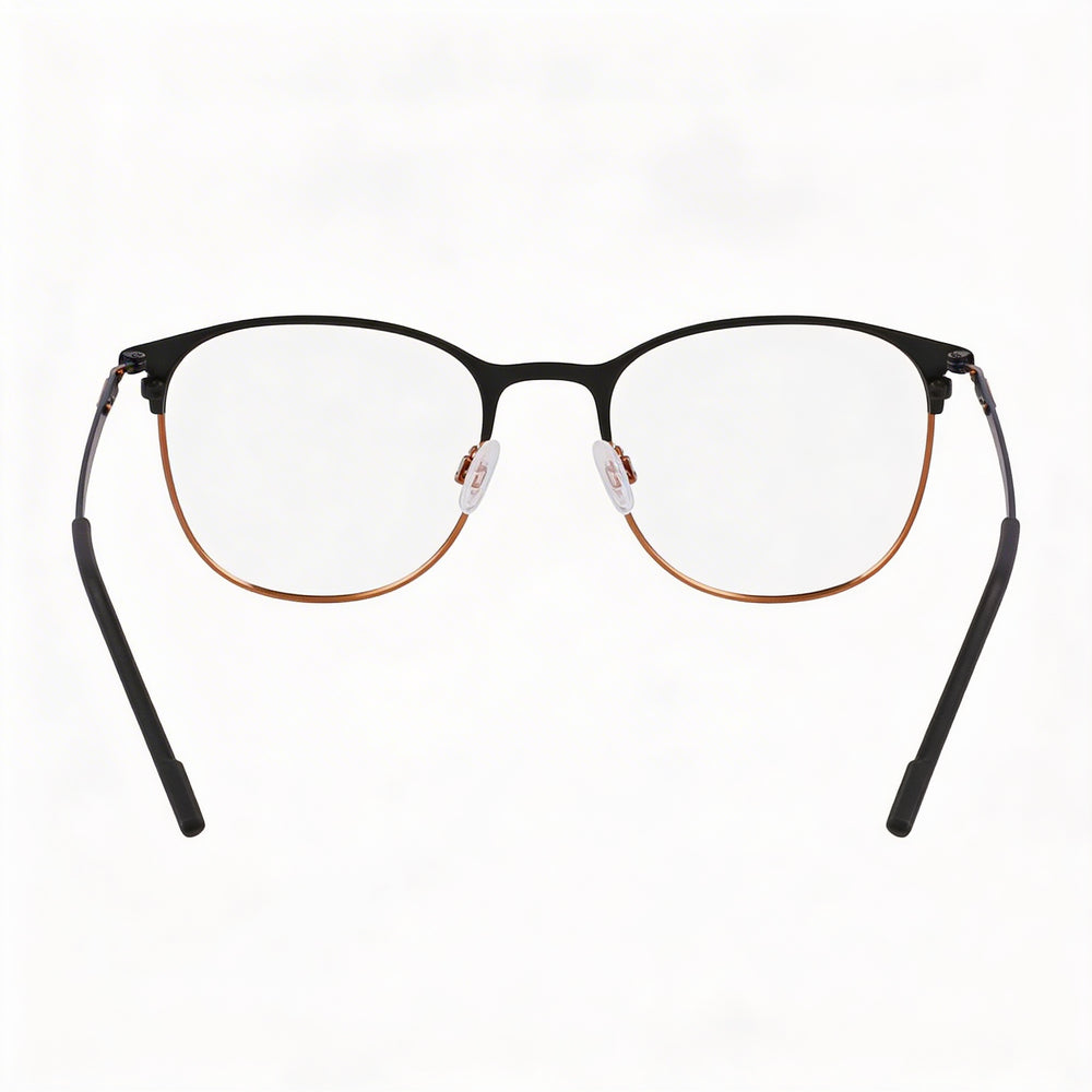 Armazón para gafas Flexon Casual Unisex de titanio negro mate, listo para lentes recetados 51/20/145