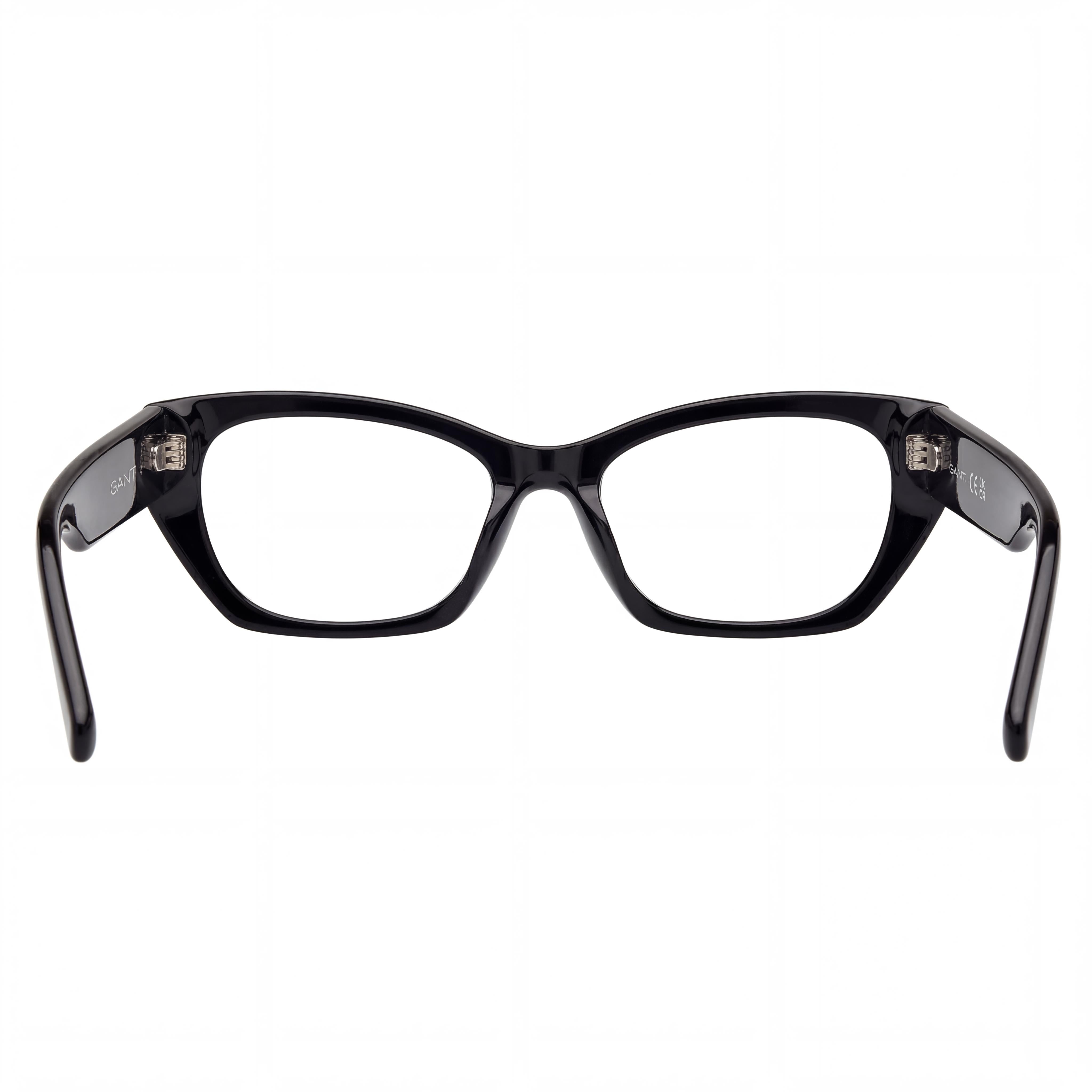 Gafas GANT para mujer Ga50047, montura de plástico negro brillante con lentes de policarbonato, tamaño 54 mm, Photo 3