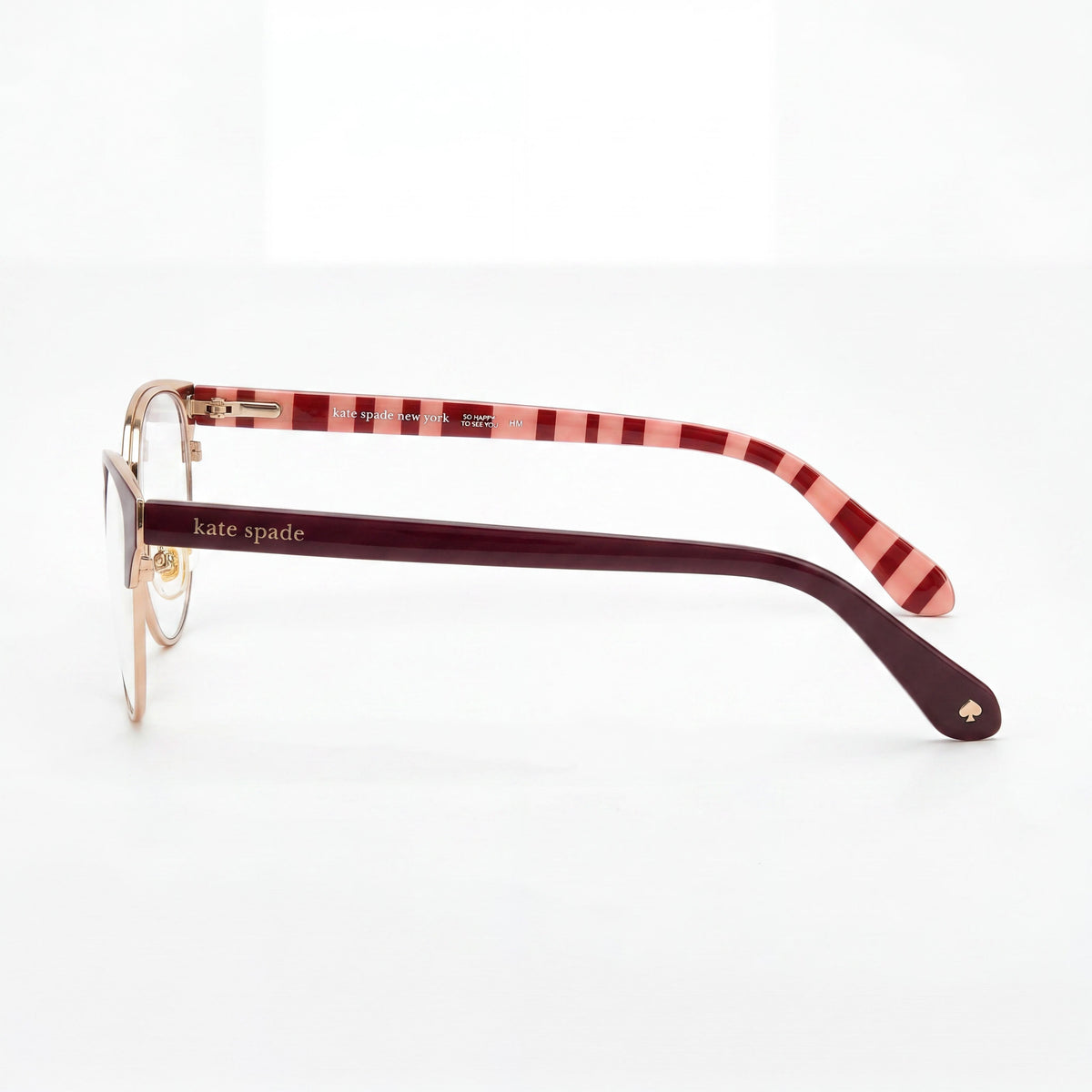 kate spade new york Emelyn Women's Burgundy Metal Polarized Sunglasses 52mm, Photo 2