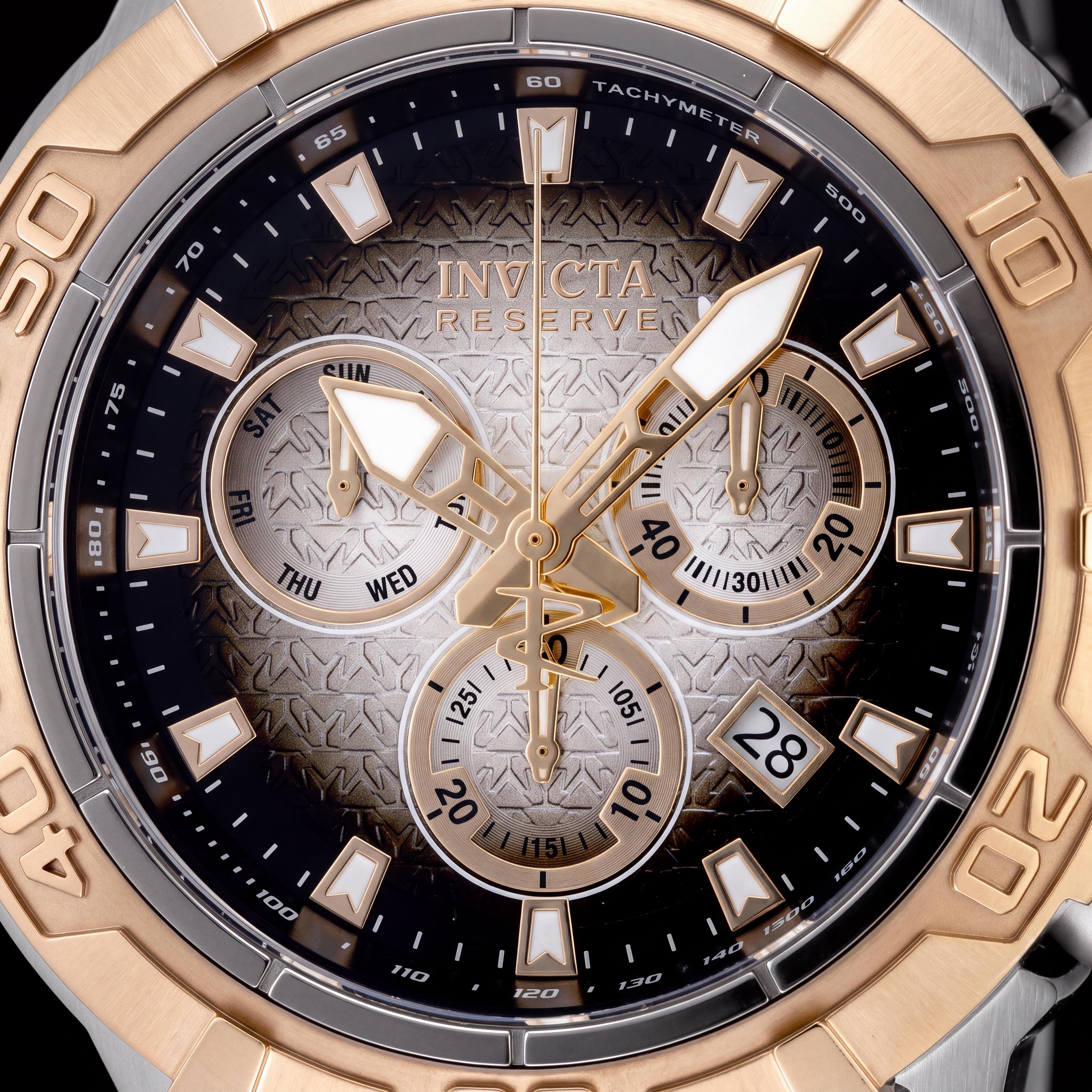 Invicta Reserve - Ocean Warrior 47851 Unisex Stainless Steel Chronograph Black Dial Bracelet Watch 54mm, Photo 2