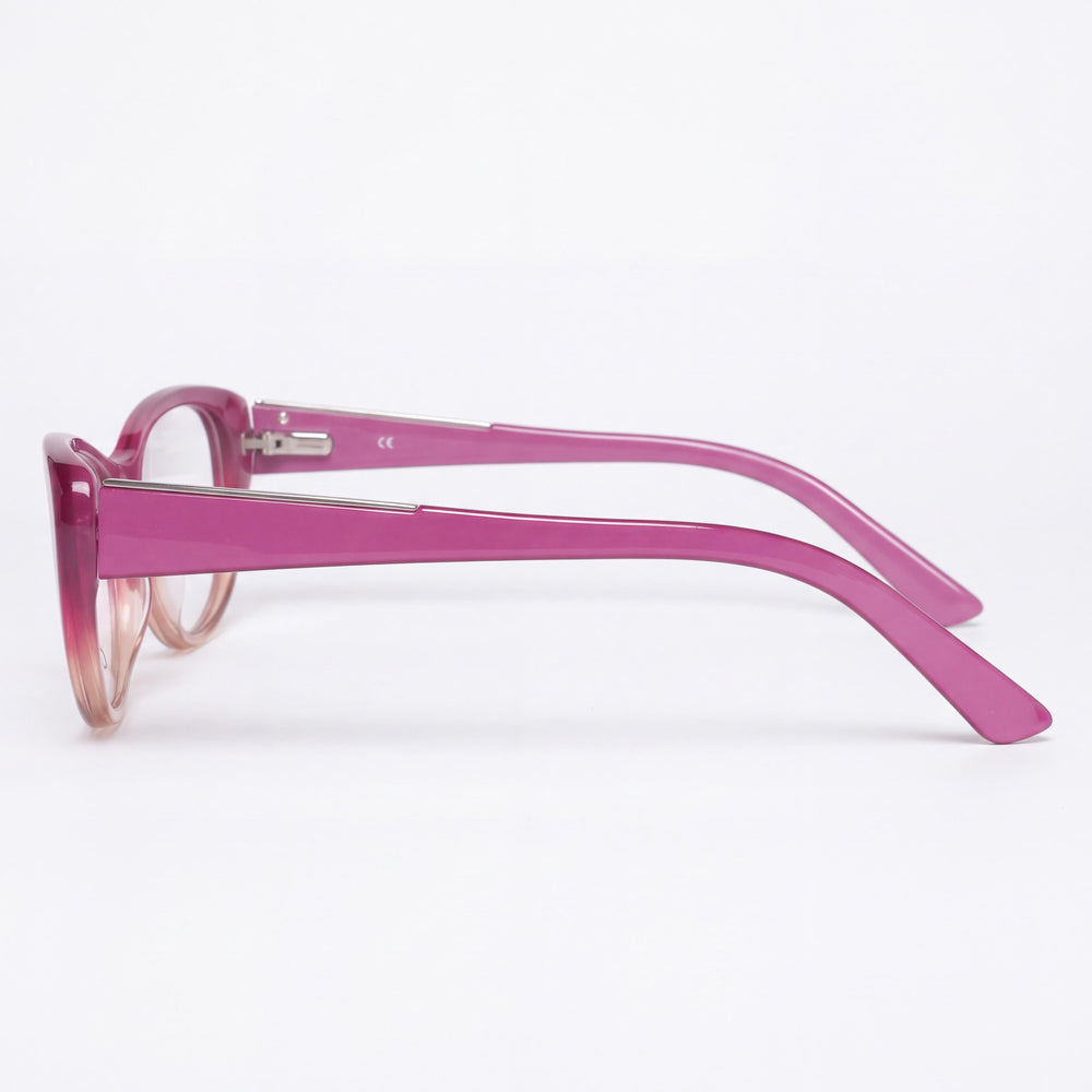 GUESS Women's GU2384 51O24 Rectangular Eyeglasses with a Purple Plastic Frame, Size 51-17-135