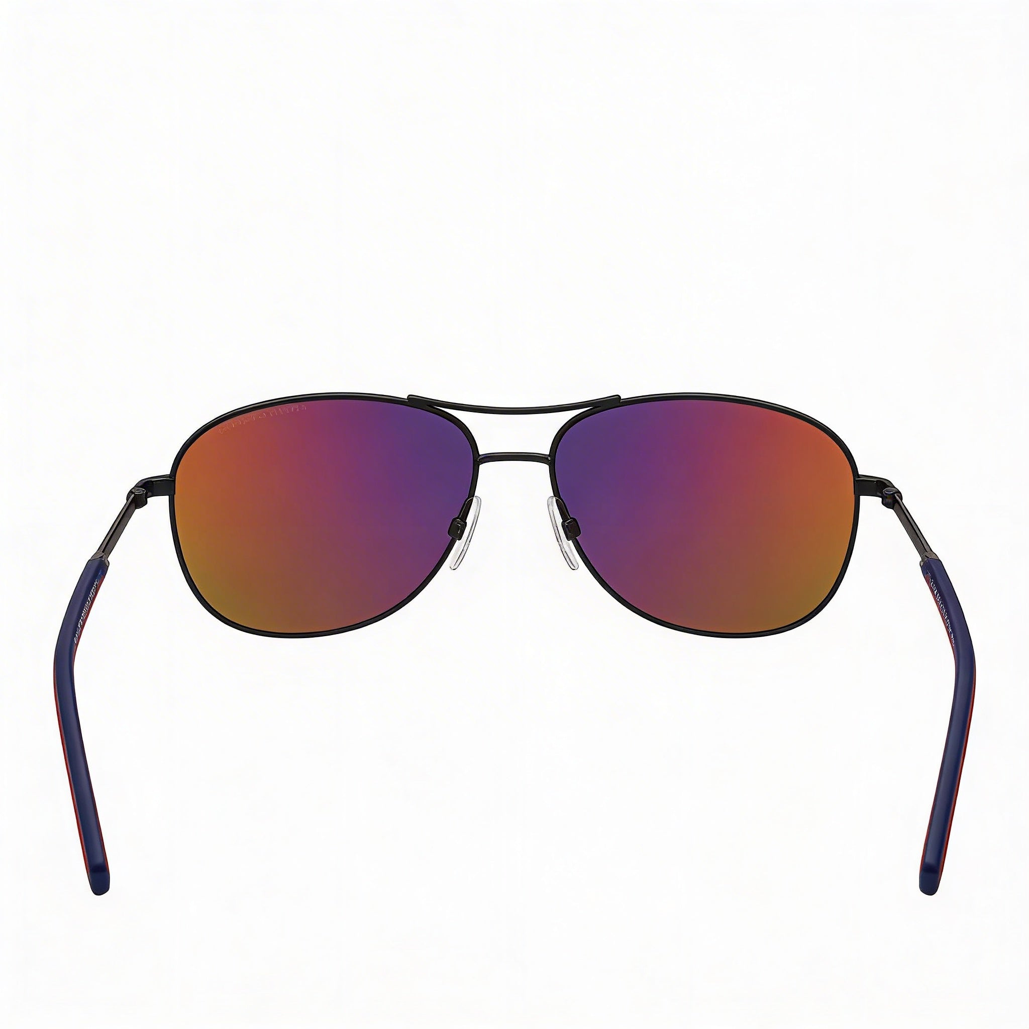 Tommy Hilfiger Modern Unisex Matt Black Alloy Steel Frame Sunglasses, 100% UV Protection, 59mm, Photo 2
