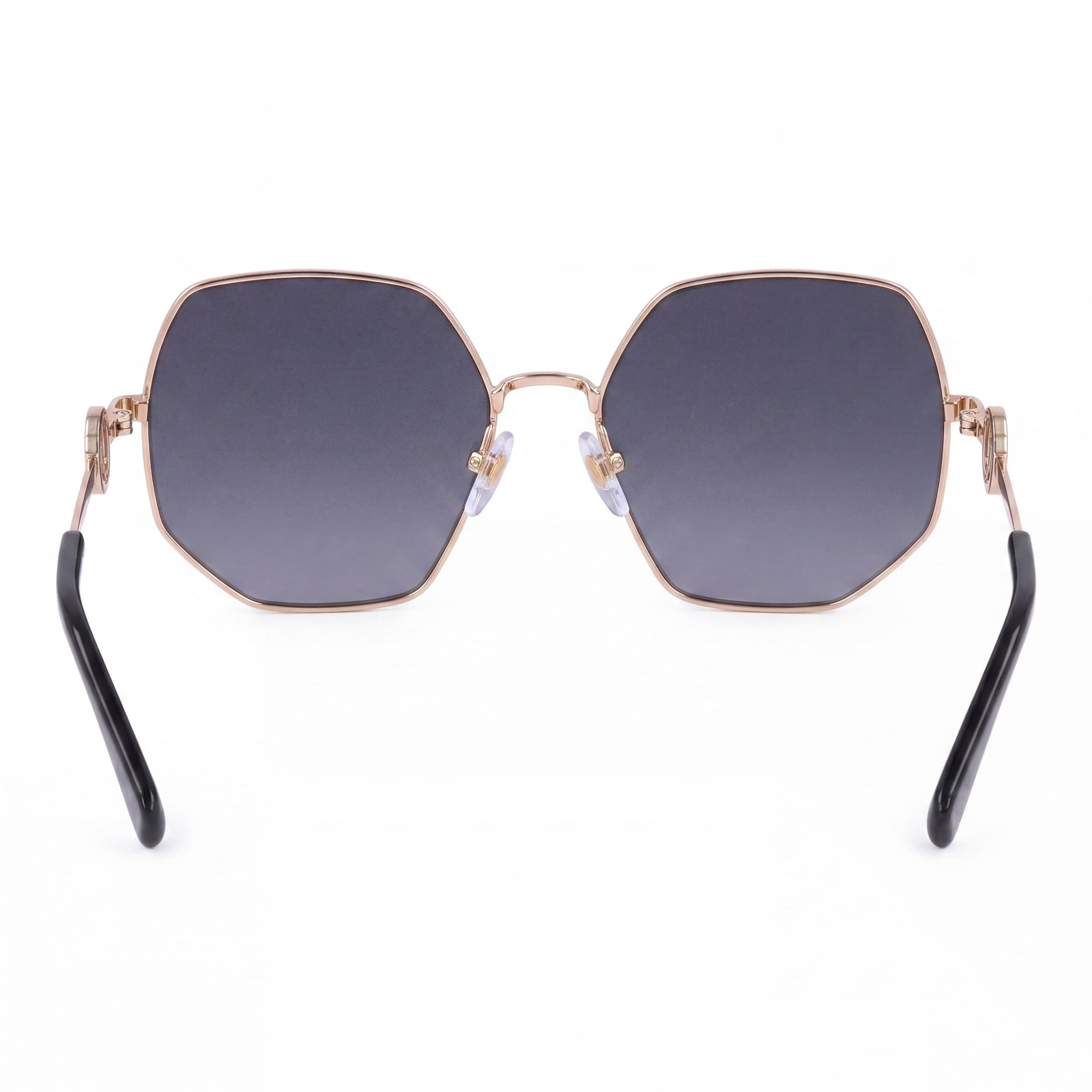Marc Jacobs Casual Women's Metal Frame Sunglasses, Gold Havana, Brown Shaded Polycarbonate Lenses, 59-17-140, Photo 3