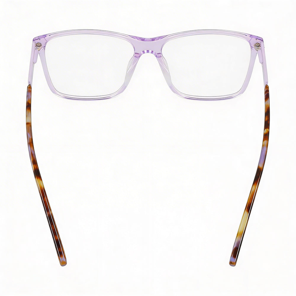 Montura de gafas DKNY Dk5067 de acetato cristal lila para mujer con lentes de 53 mm, puente de 15 mm y patillas de 140 mm.