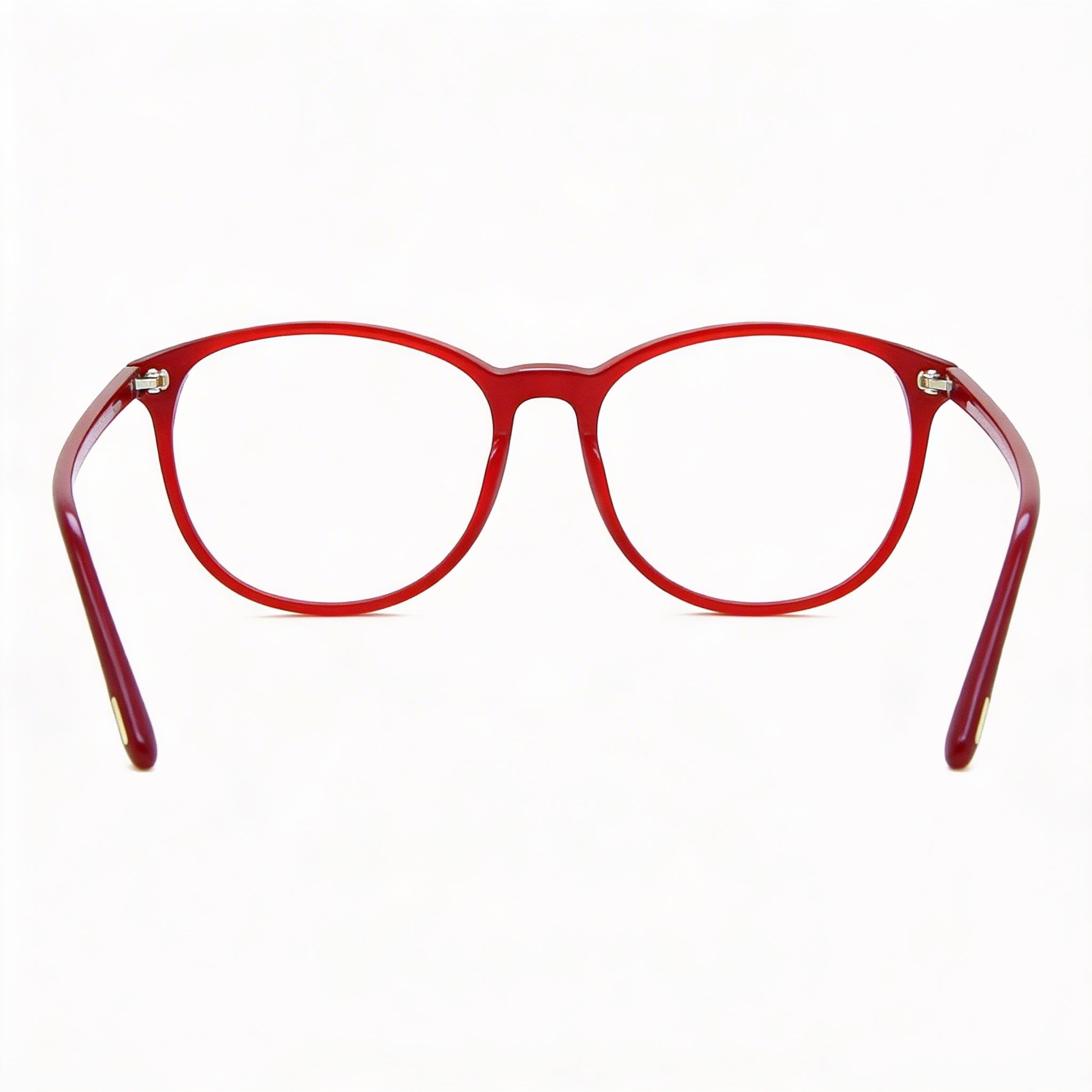 Gafas Tom Ford Modern para mujer, de plástico pantografiado rojo perlado brillante y bloqueador de luz azul, 53-16-140, Photo 4