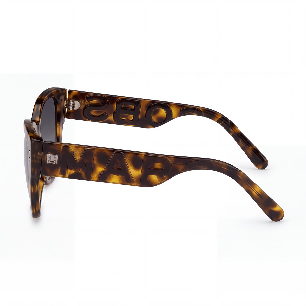 Gafas de sol rectangulares Marc Jacobs Classic para mujer con montura de plástico habana y lentes grises oscuras de 19-19-145 mm, Photo 3