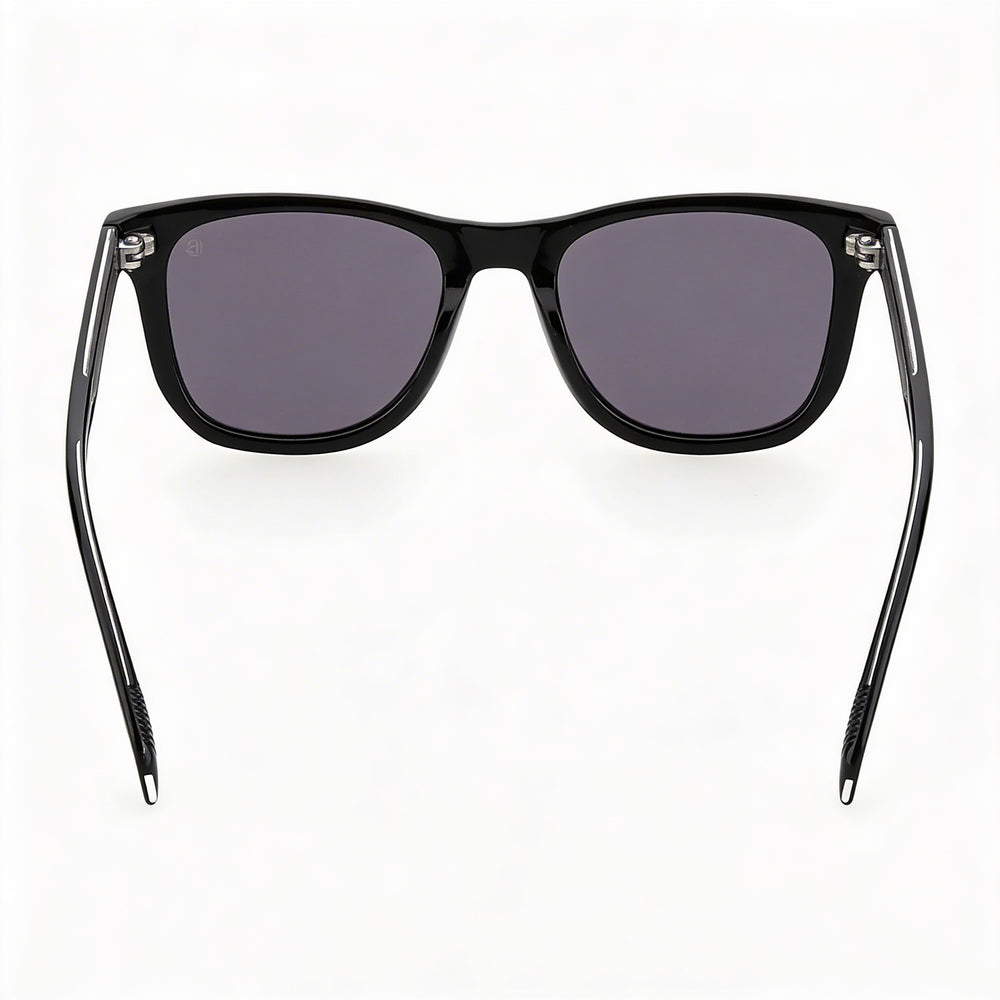 Gafas de sol polarizadas David Beckham Db 1006/S cuadradas de acetato de montura completa con clip negras grises para hombre de 50 mm