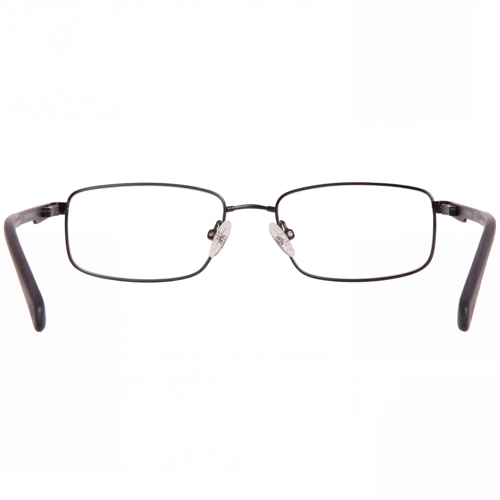 Harley-Davidson Hd0141t Unisex Rectangle Eyeglasses with Matte Black Metal Frame, Size 51-17-135mm