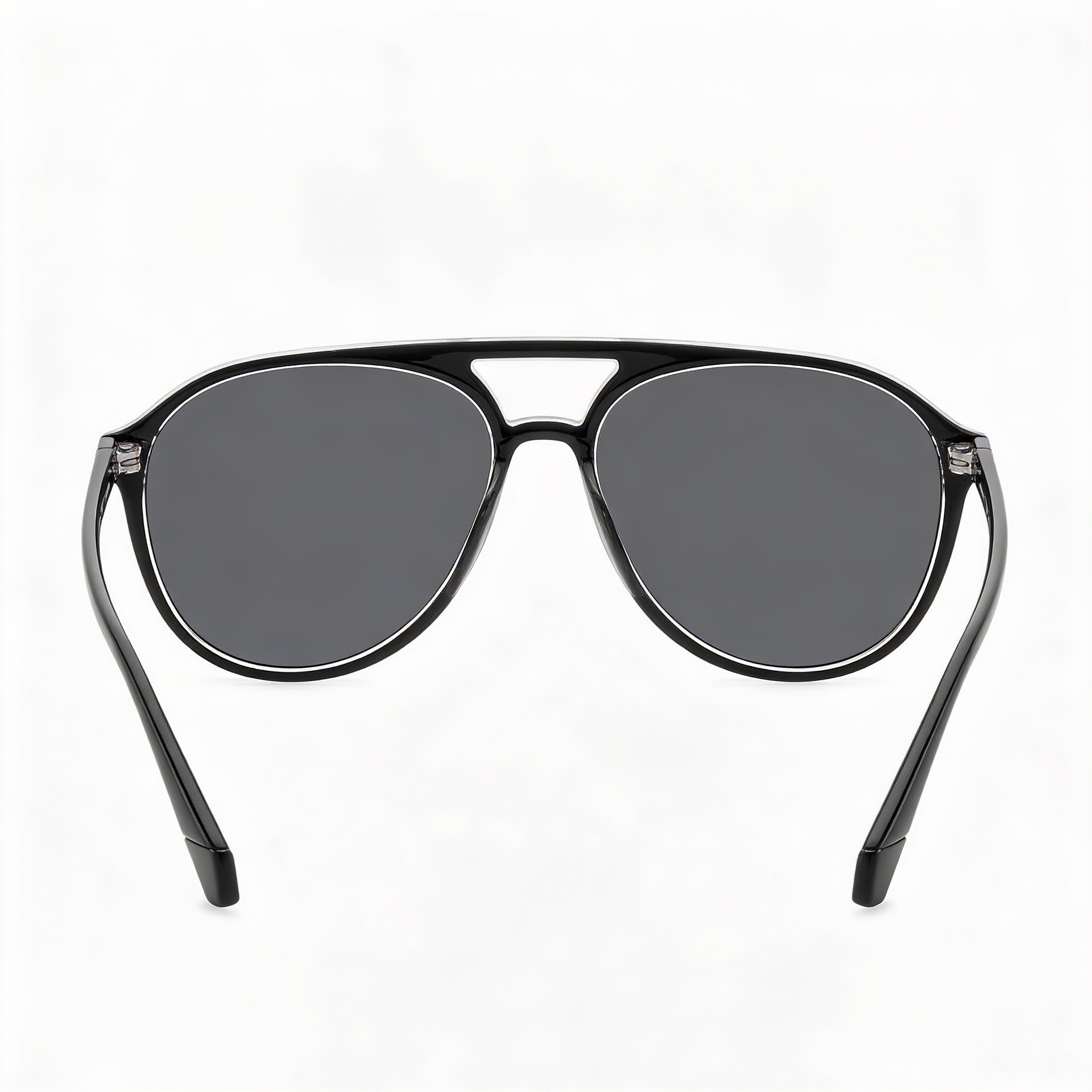 Polaroid PLD 4162/S Unisex Black Dark Grey Polycarbonate Frame Polarized Grey Lenses UV Protection Sunglasses 56mm, Photo 4