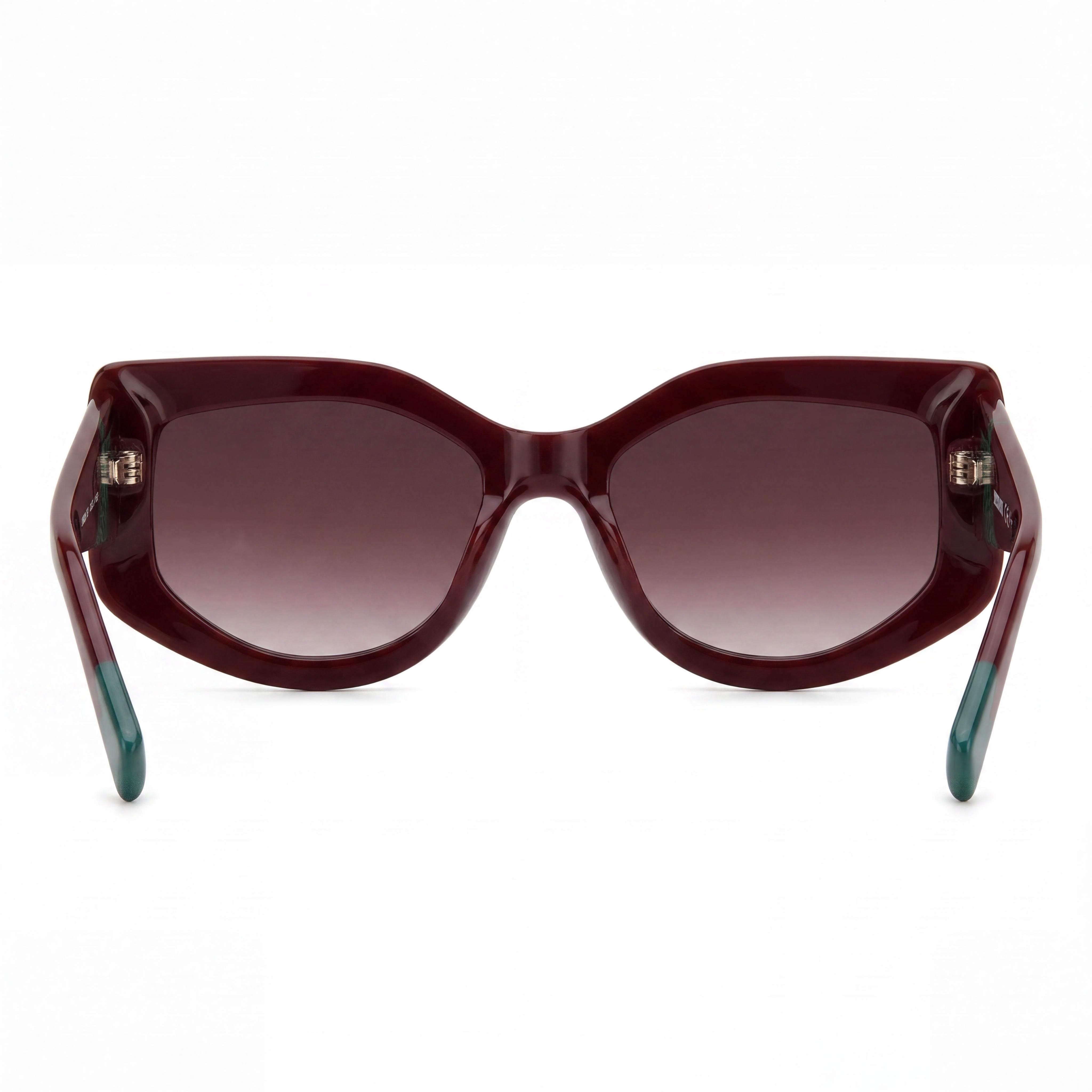 M Missoni Casual Women's Acetate Non-Polarized Sunglasses Burgundy Pink Doubleshade 54-19-140, Photo 4