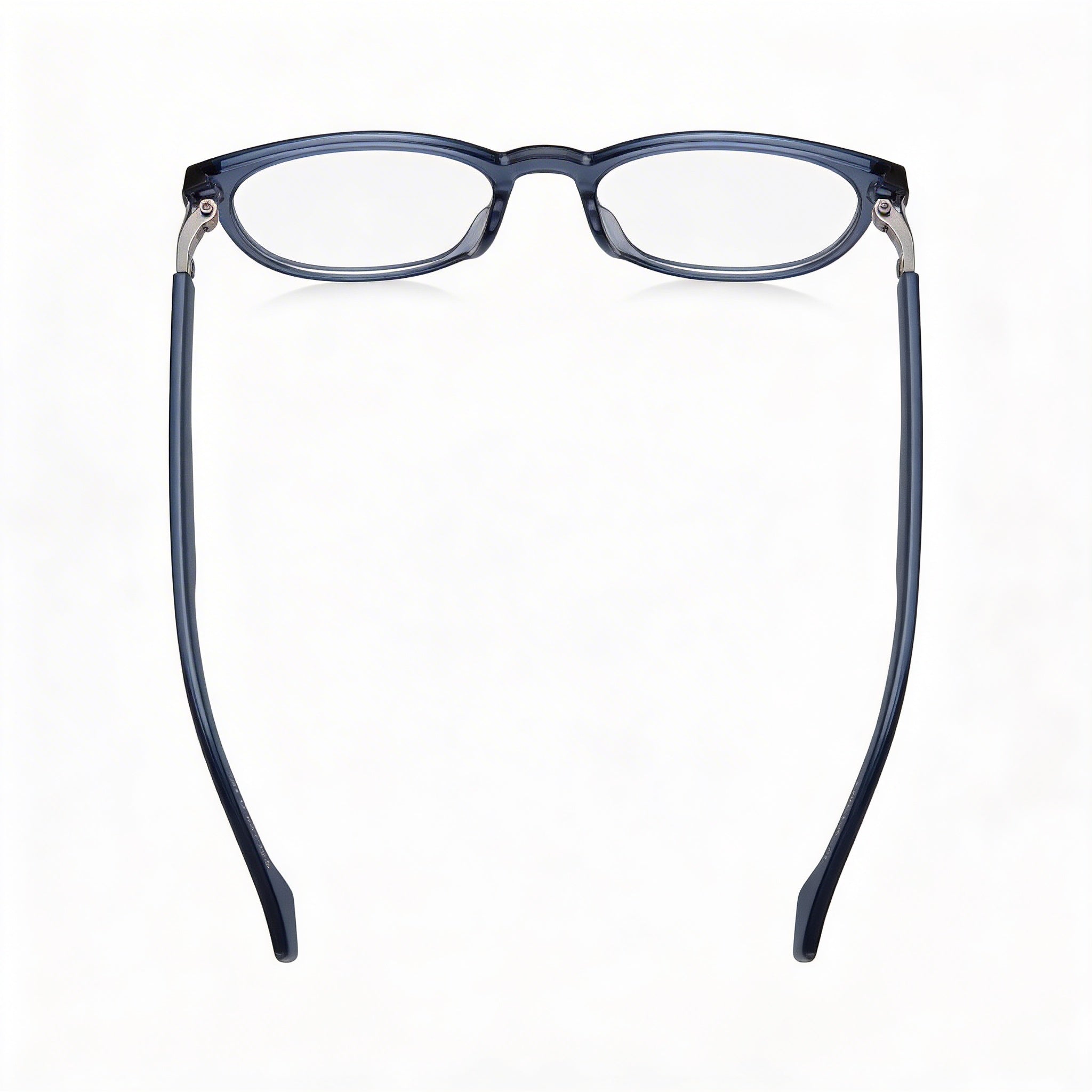 BOSS 1577 Men's Blue Polyamide Inj-GRIL. Non Polarized Casual Rectangular Eyeglasses 52-20-150, Photo 4