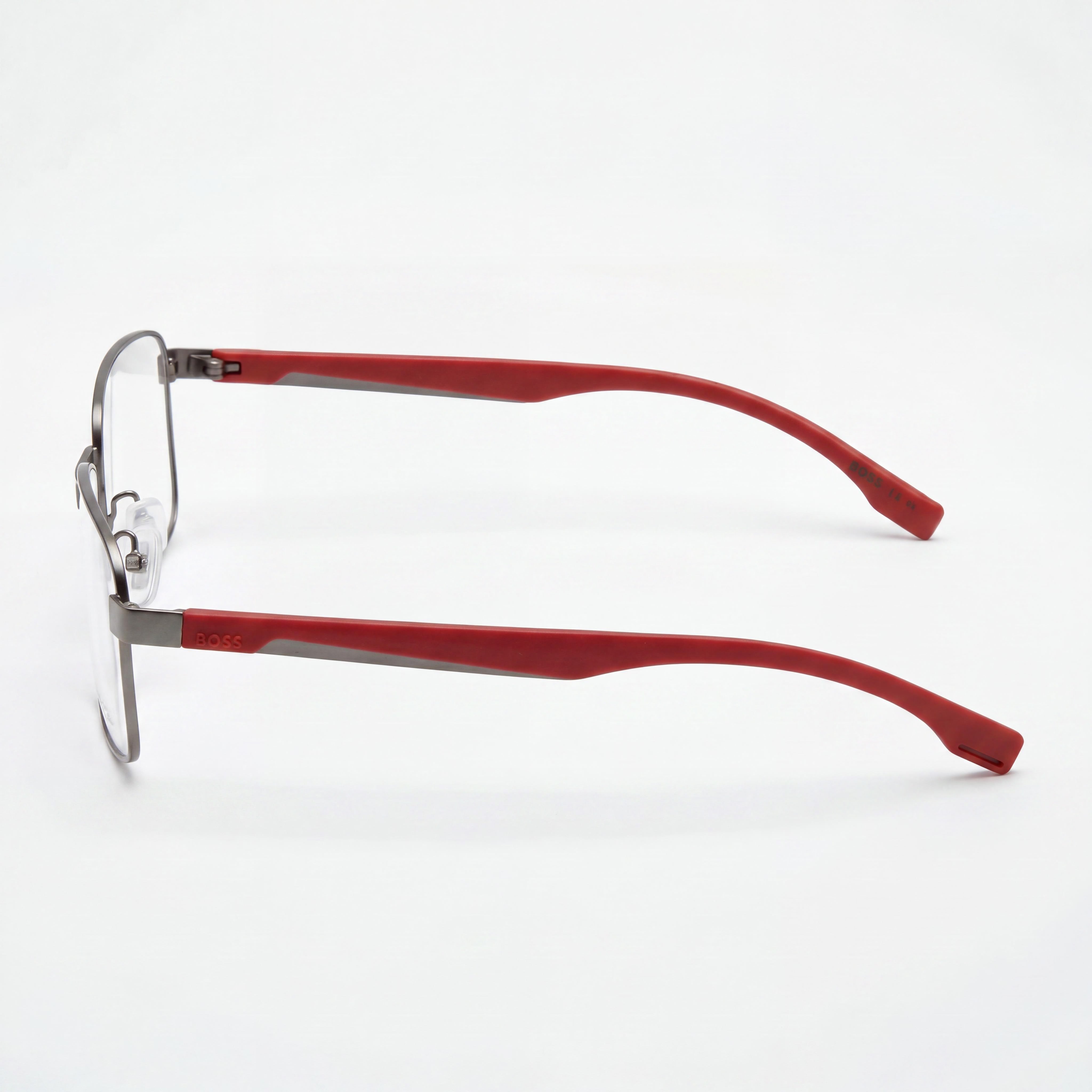 Hugo Boss 1470/f Montura Rectangular para Gafas, Aleación de Acero, Unisex, Rutenio Oscuro Mate, 57mm, Photo 3