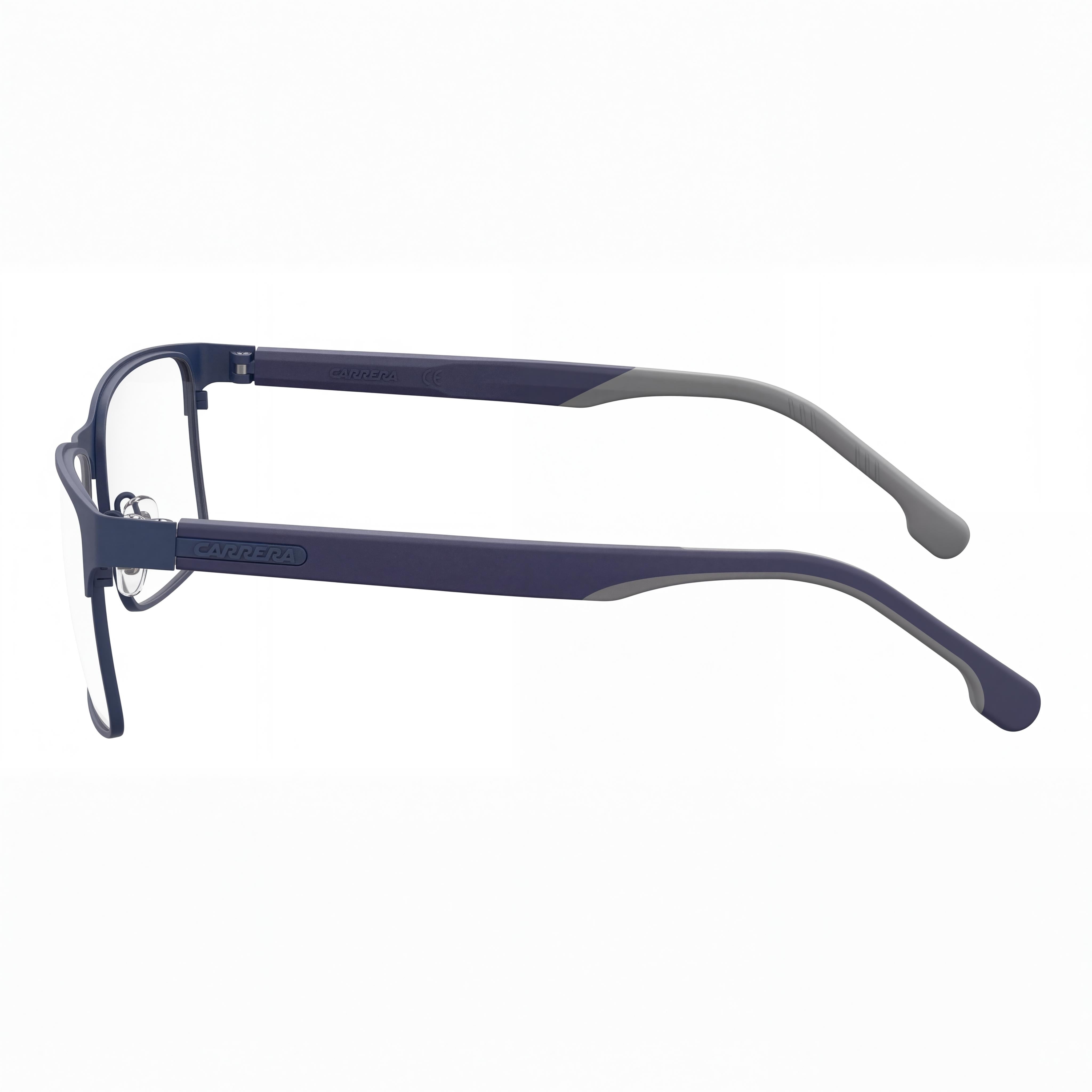 Carrera 8863 Unisex Eyeglasses with Blue Stainless Steel Frame, Lens Width 45mm, Bridge Width 145mm, Temple Length 145mm, Photo 2